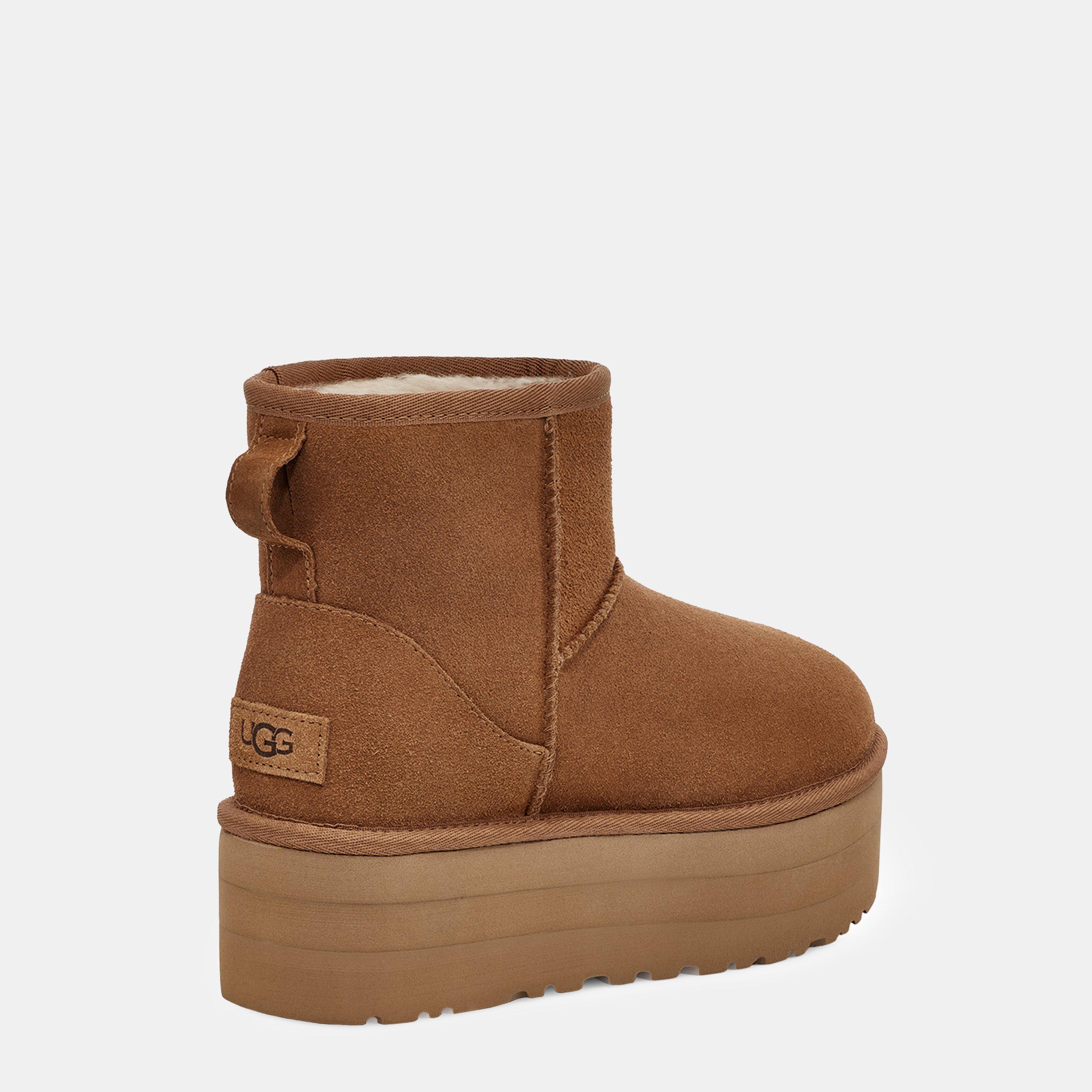 Chestnut - Ugg - Classic Mini Platform Boots - 5