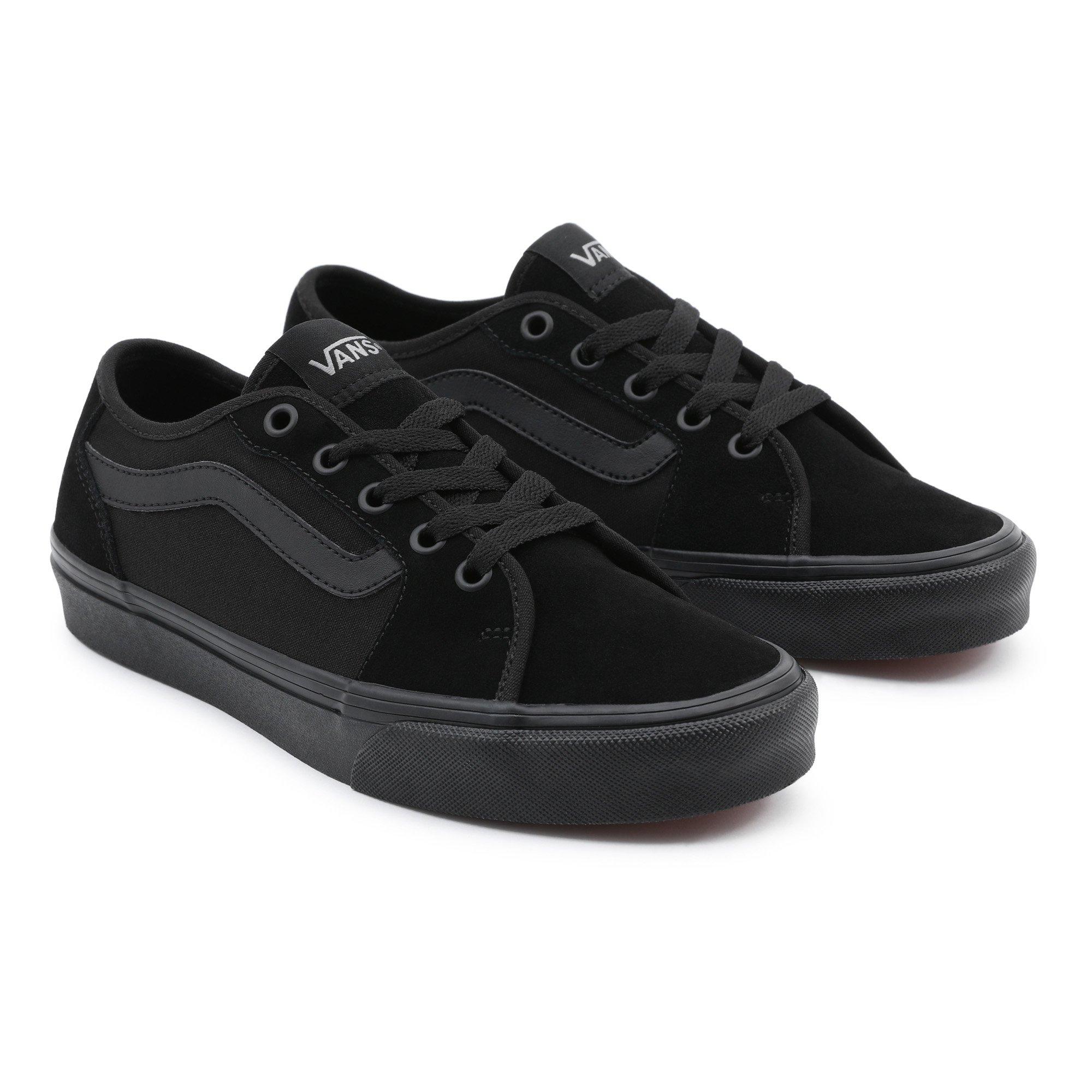 Black/Black - Vans - Women's Filmore Decon Canvas Low Trainers - 1