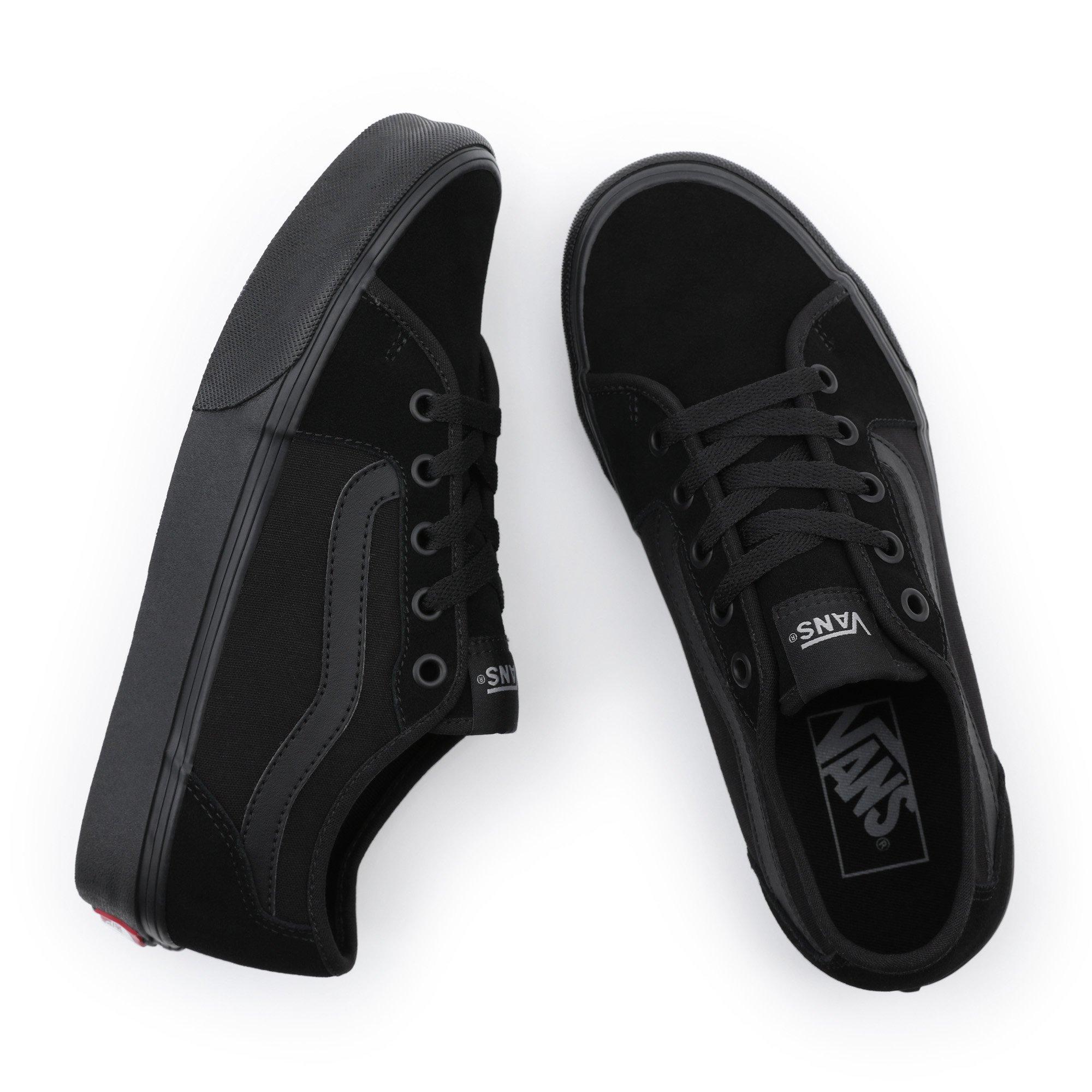 Black/Black - Vans - Women's Filmore Decon Canvas Low Trainers - 2
