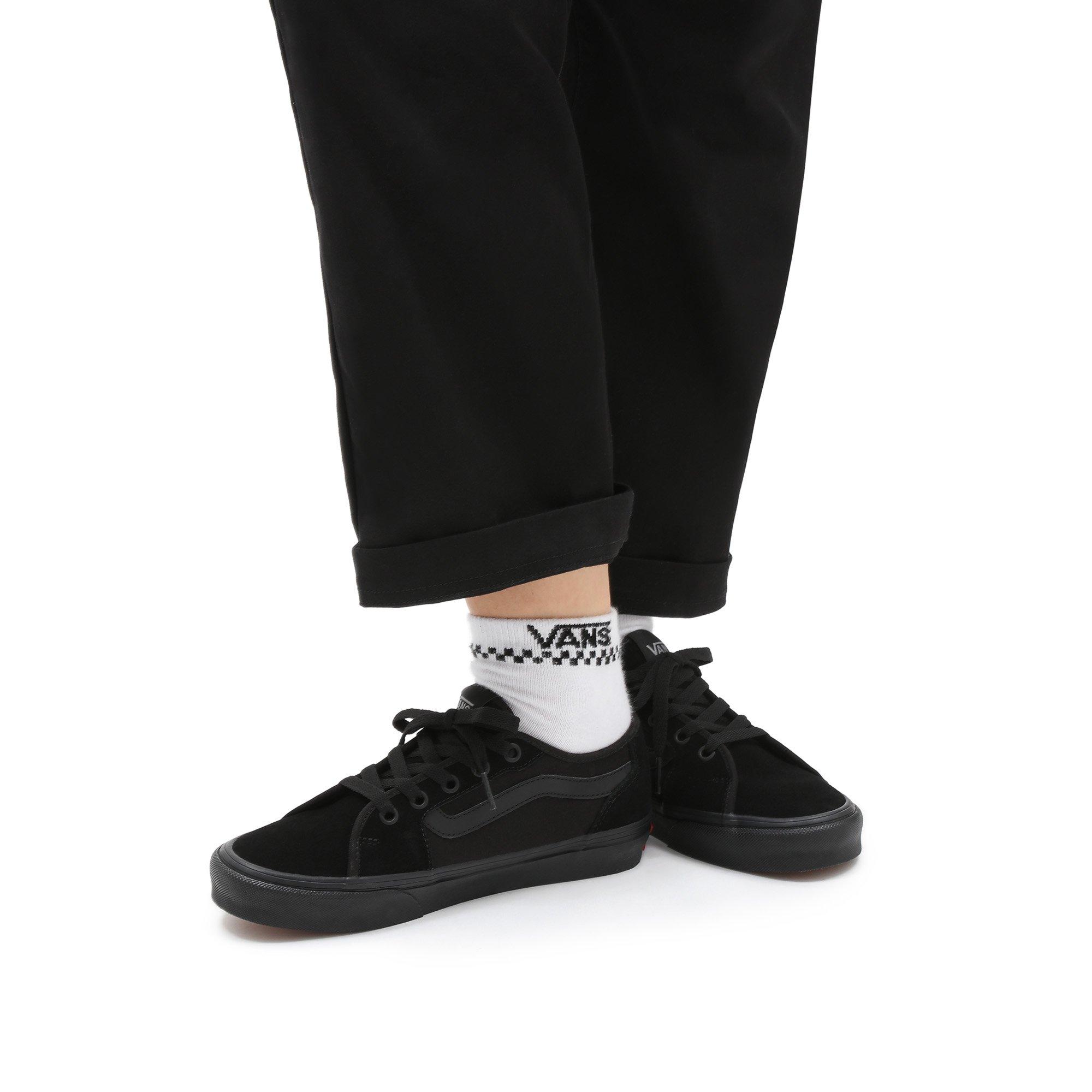 Black/Black - Vans - Women's Filmore Decon Canvas Low Trainers - 3