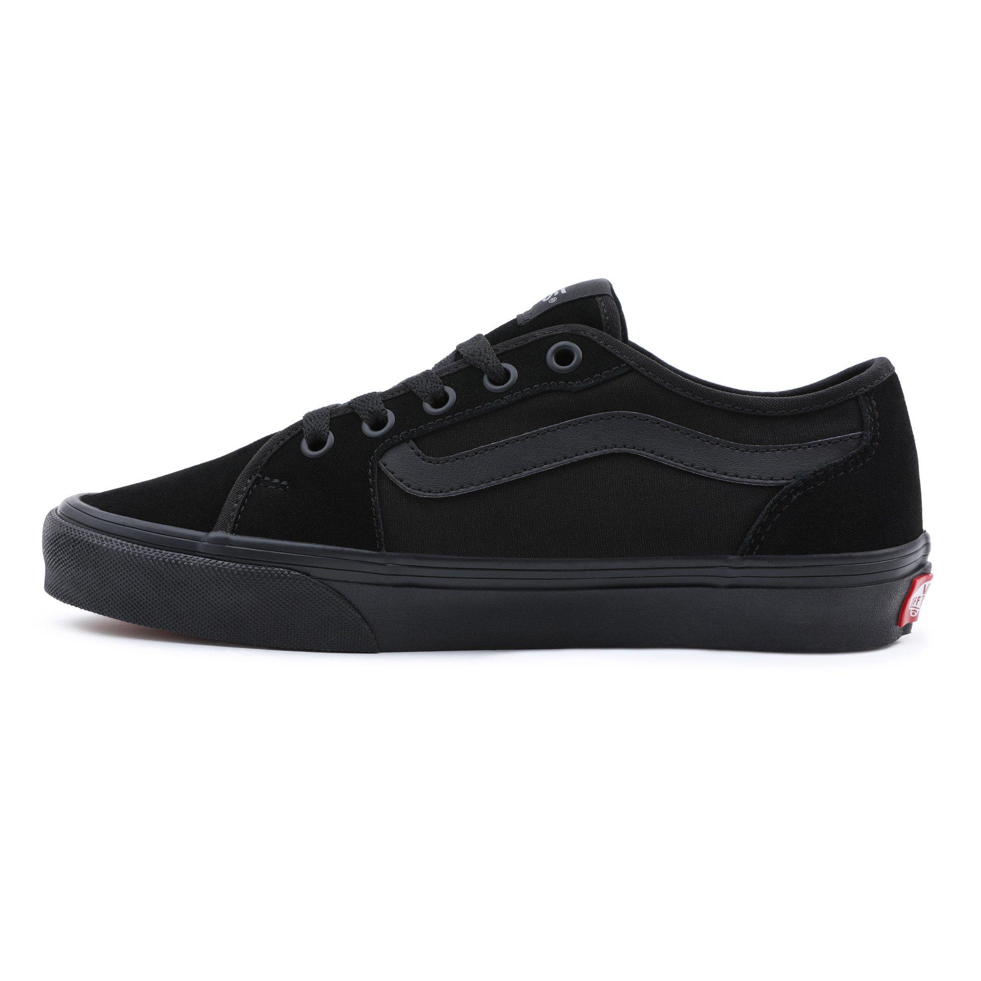 Black/Black - Vans - Women's Filmore Decon Canvas Low Trainers - 5