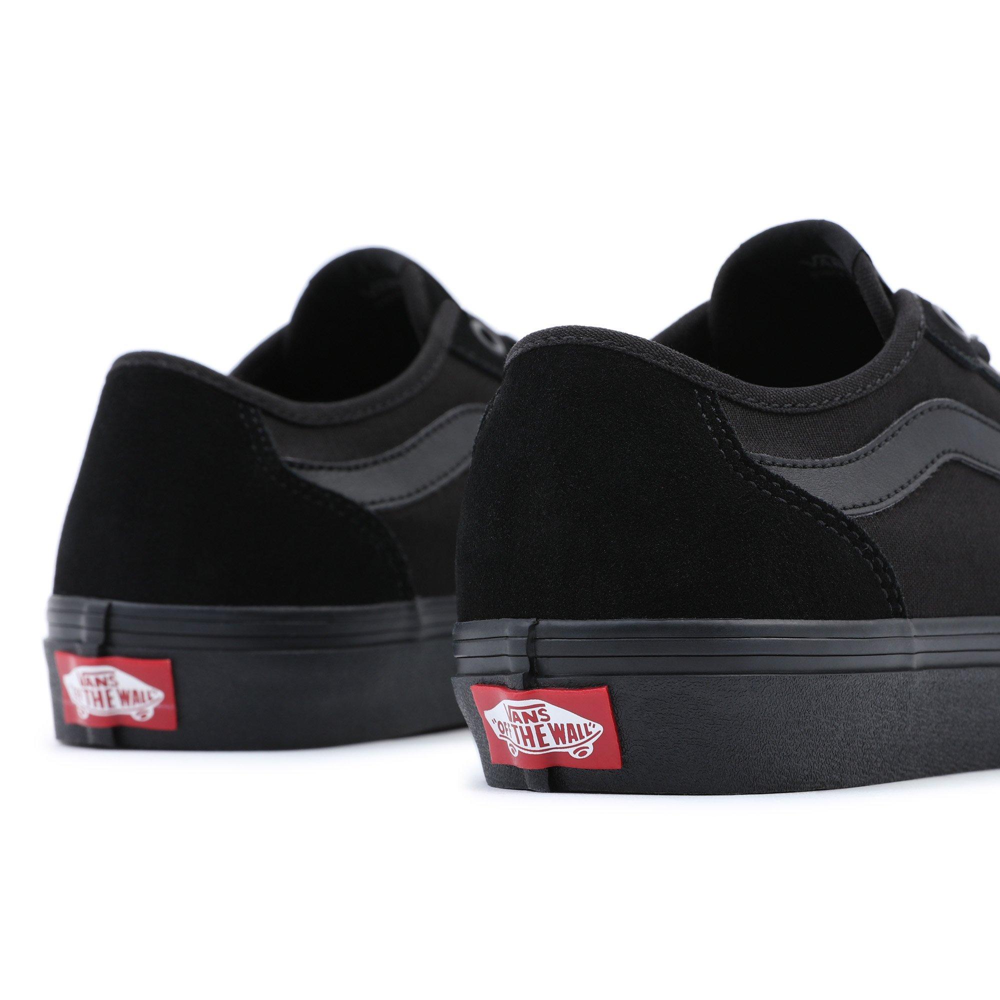 Black/Black - Vans - Women's Filmore Decon Canvas Low Trainers - 7