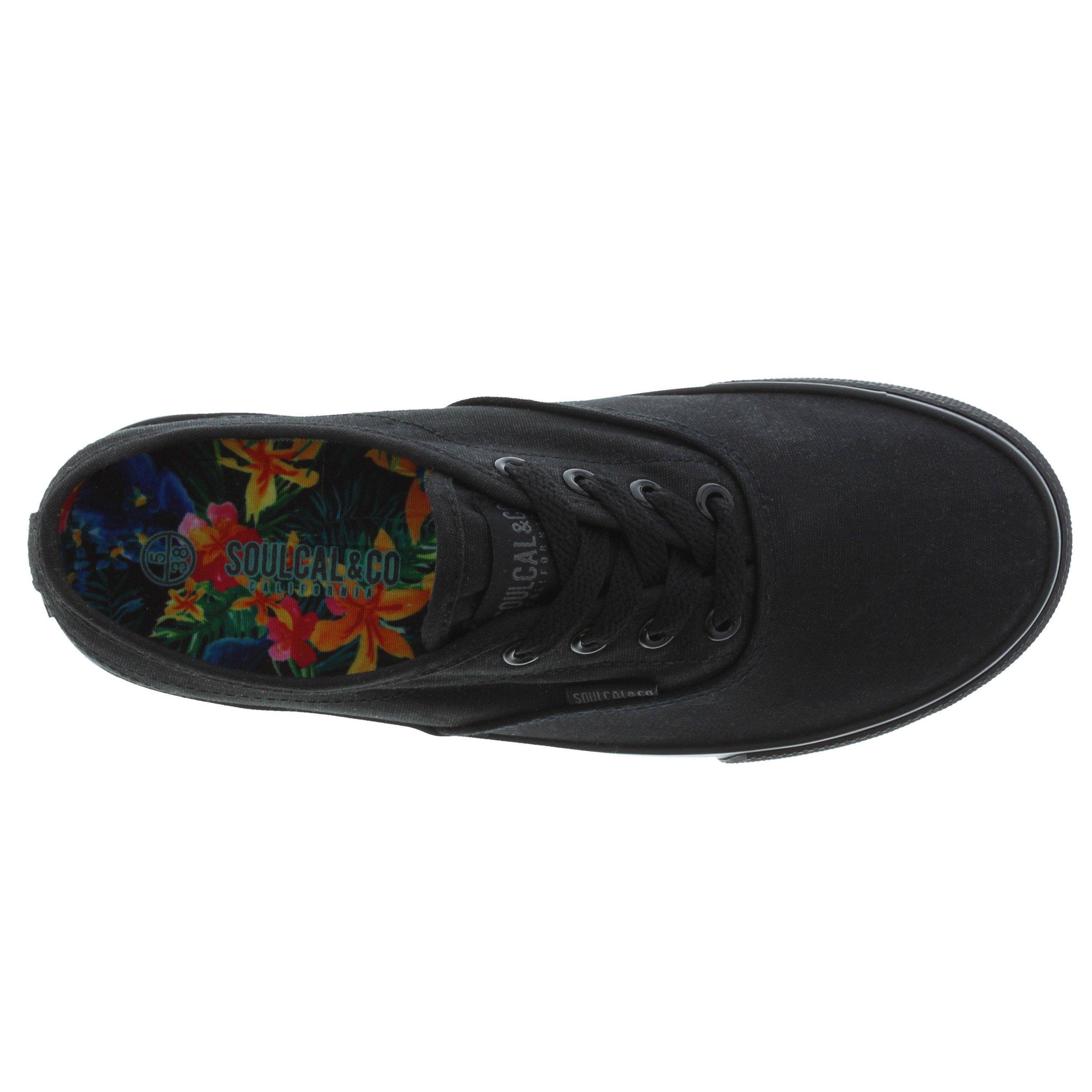 Black/Black - SoulCal - Sunset Ladies Canvas Shoes - 3