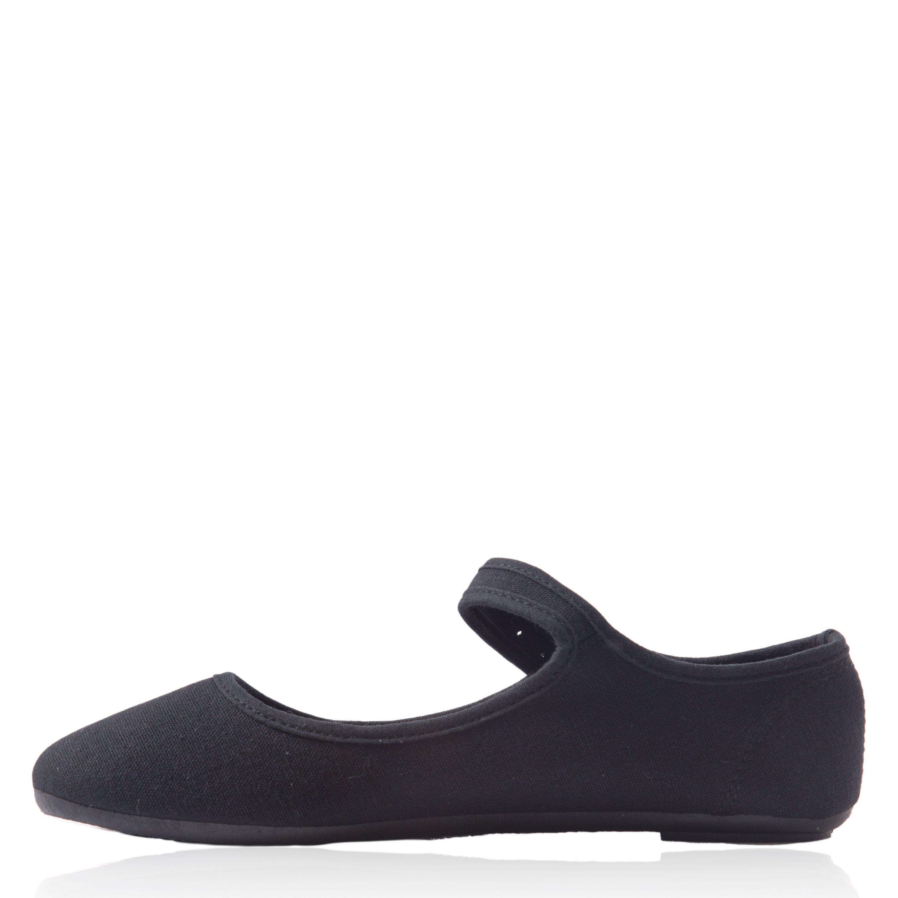 Black - Slazenger - Canvas Mary Jane Ladies Shoes - 4