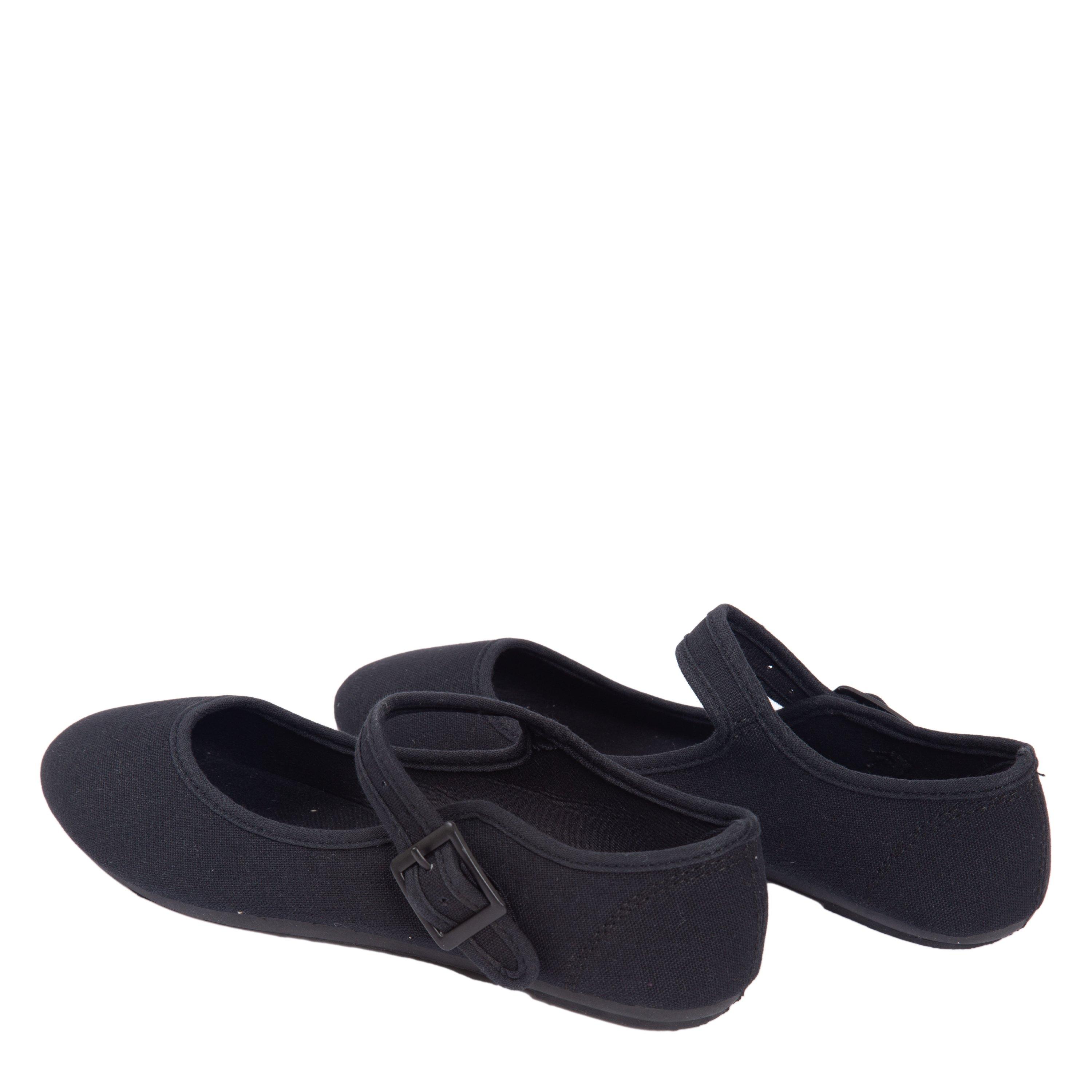 Black - Slazenger - Canvas Mary Jane Ladies Shoes - 6