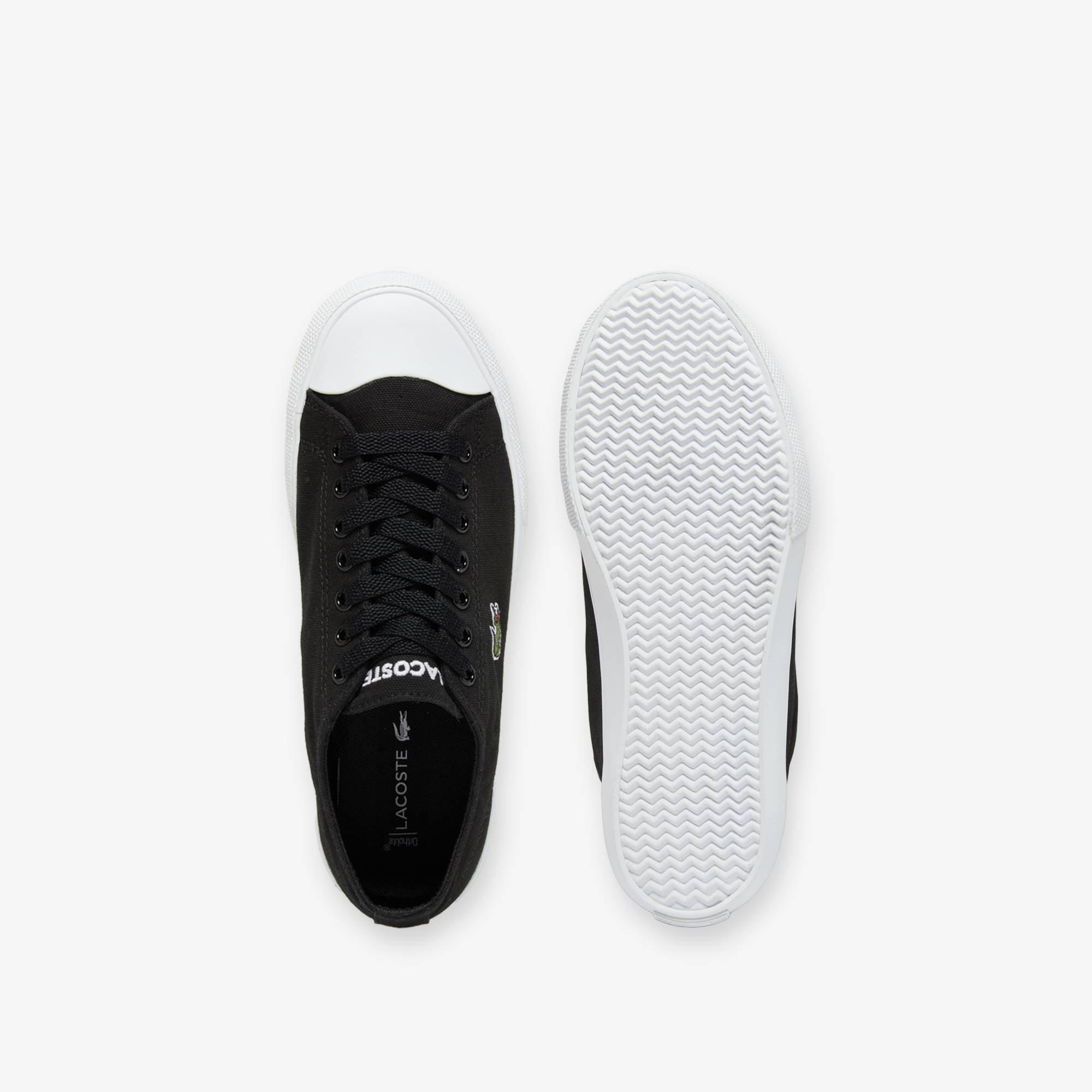 Schwarz - Lacoste - Deuce Base Canvas Low-Top Trainers - 3
