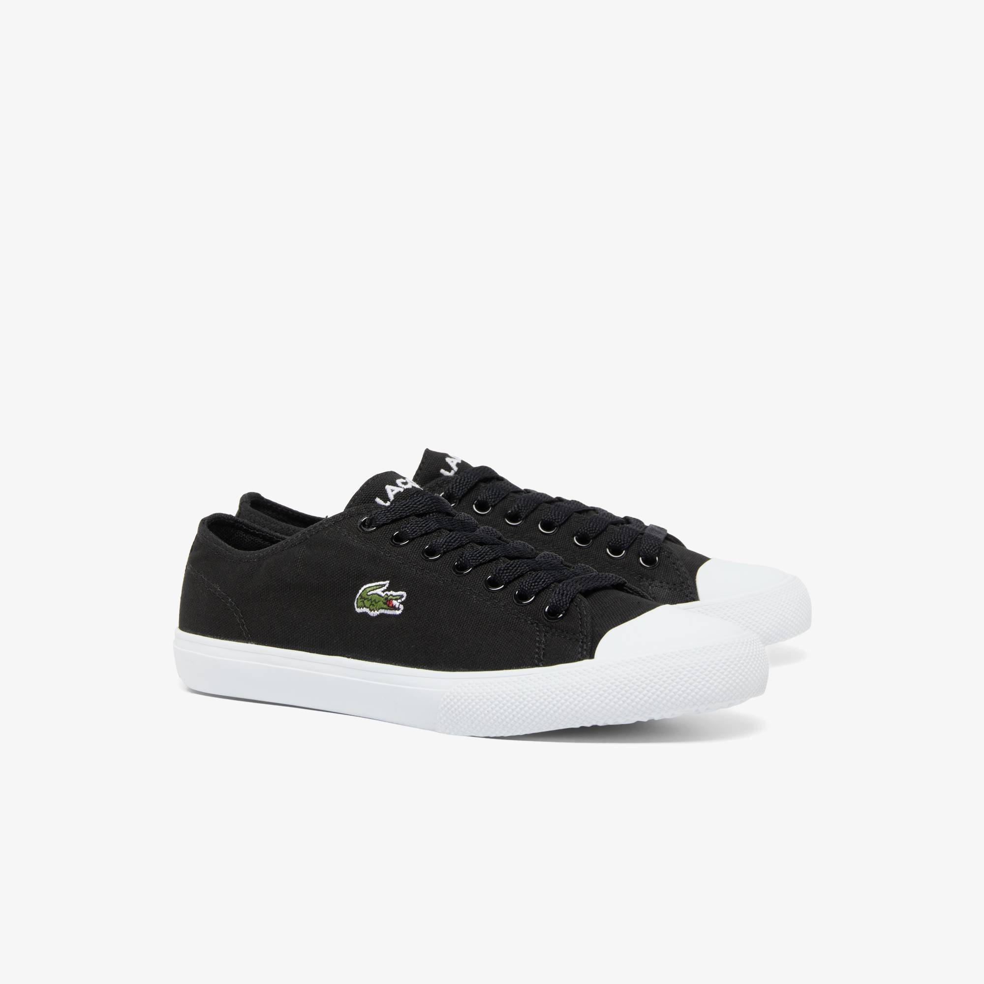 Schwarz - Lacoste - Deuce Base Canvas Low-Top Trainers - 4
