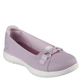 Skechers Skechers Mesh Skimmer W Satin Gore & Knot De Canvas Trainers Womens