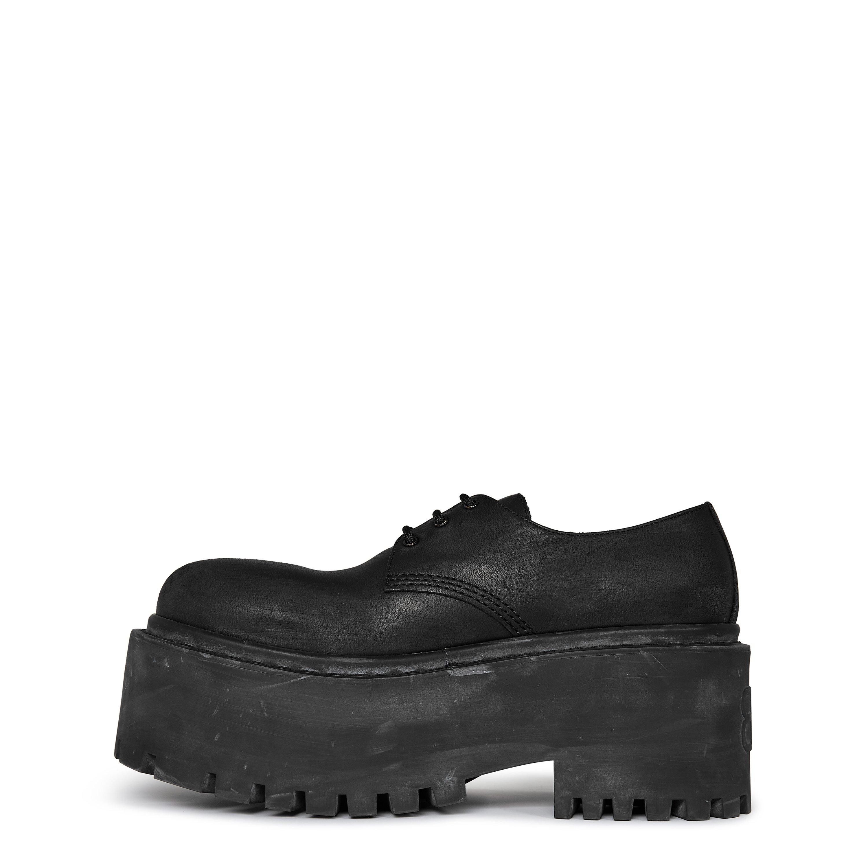 Black - Balenciaga - Strike Platform Shoes - 2