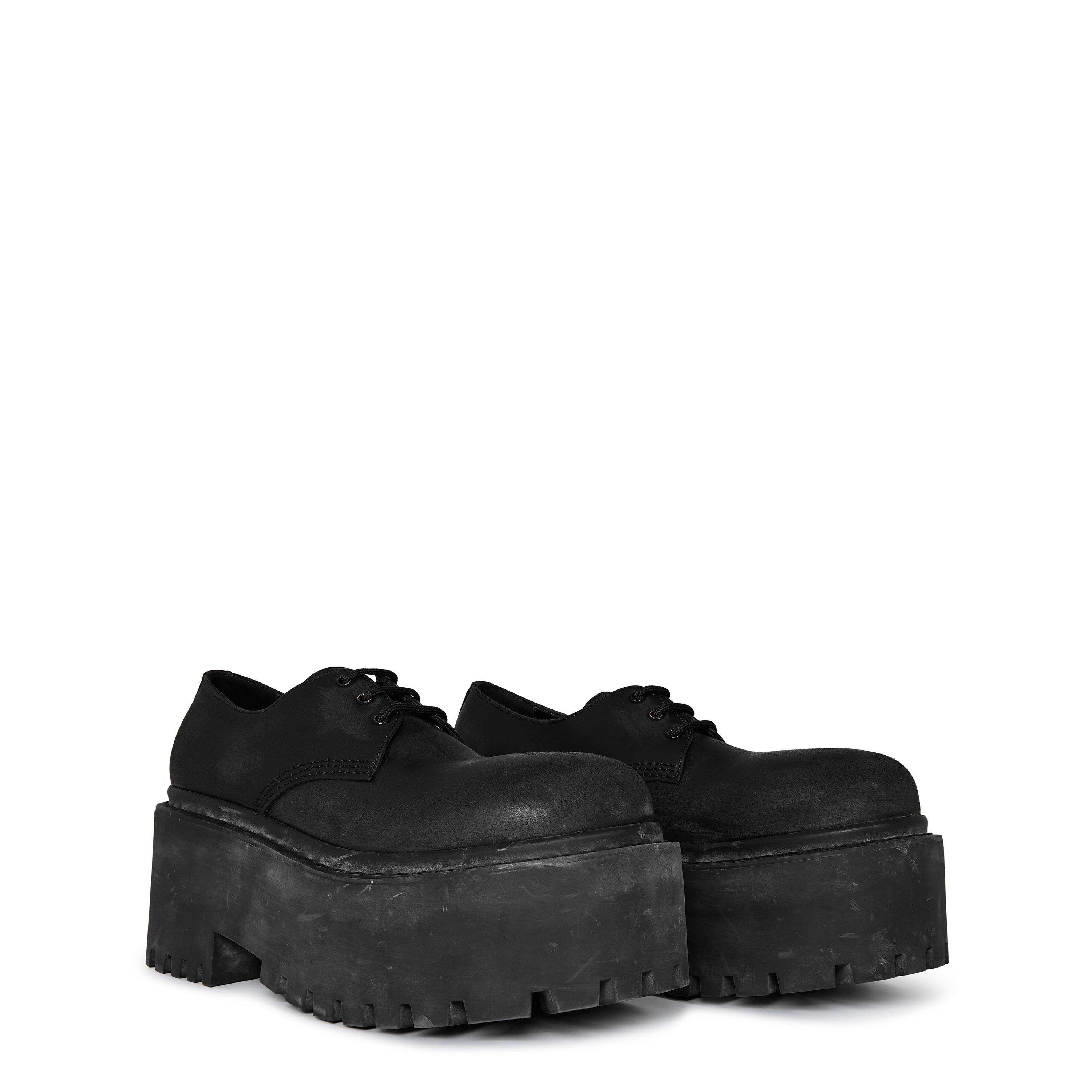 Black - Balenciaga - Strike Platform Shoes - 4