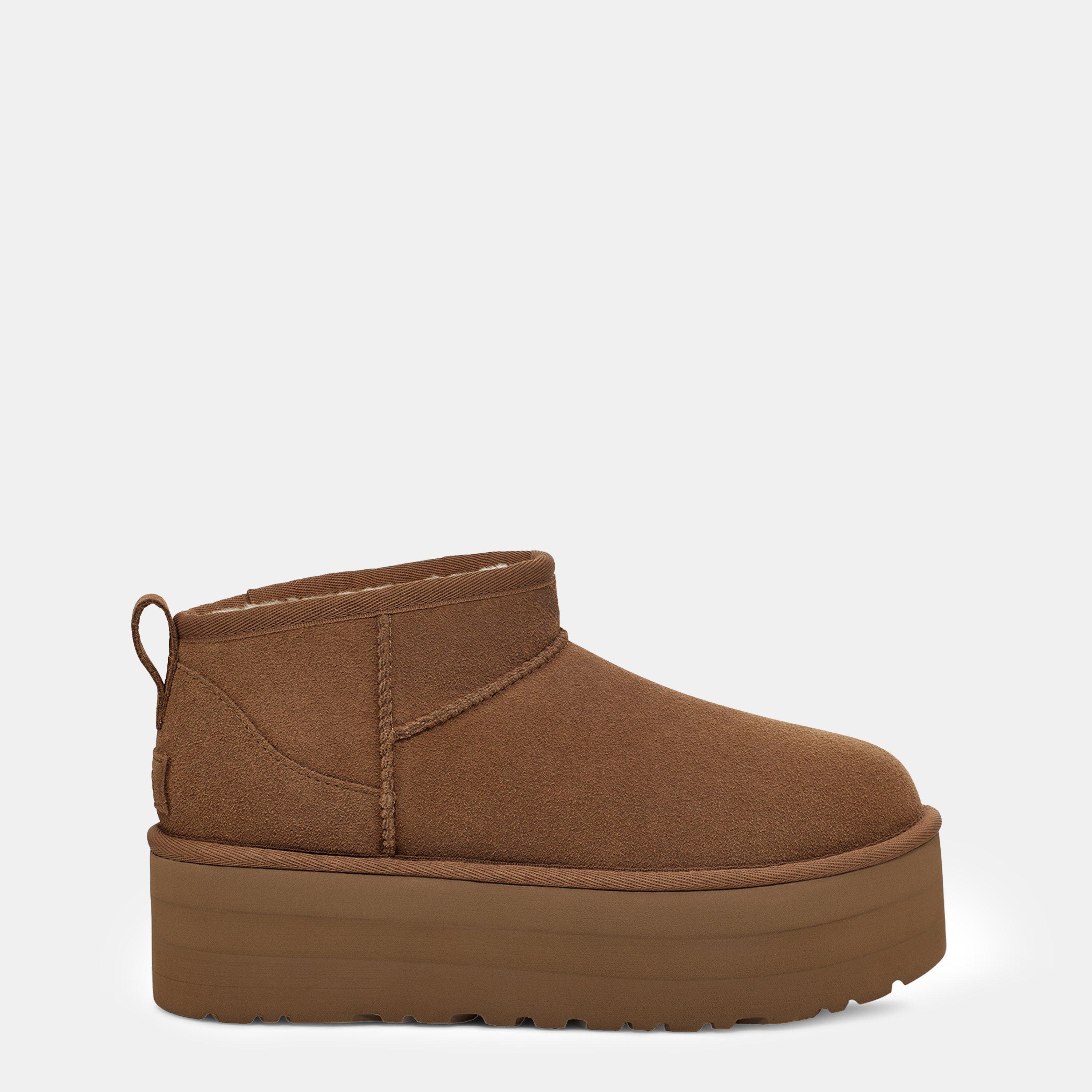 Ugg Ultra Mini Platform Boots - Chestnut - Size 6 (39)