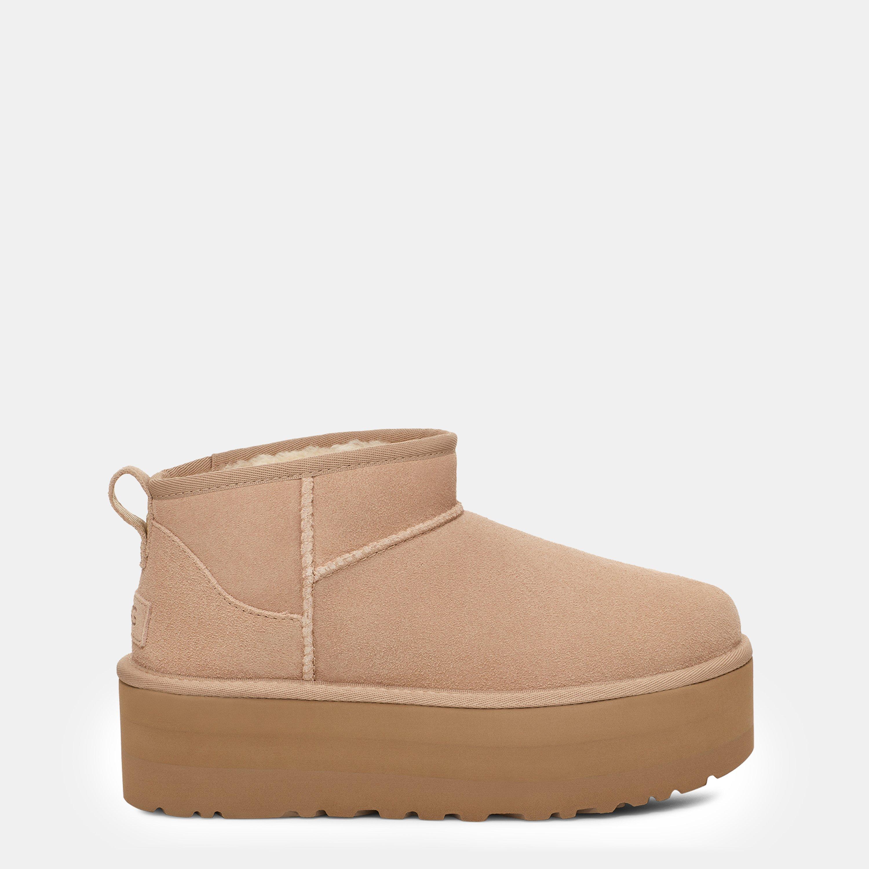 Ugg Ultra Mini Platform Boots - Sand - Size 7 (40)