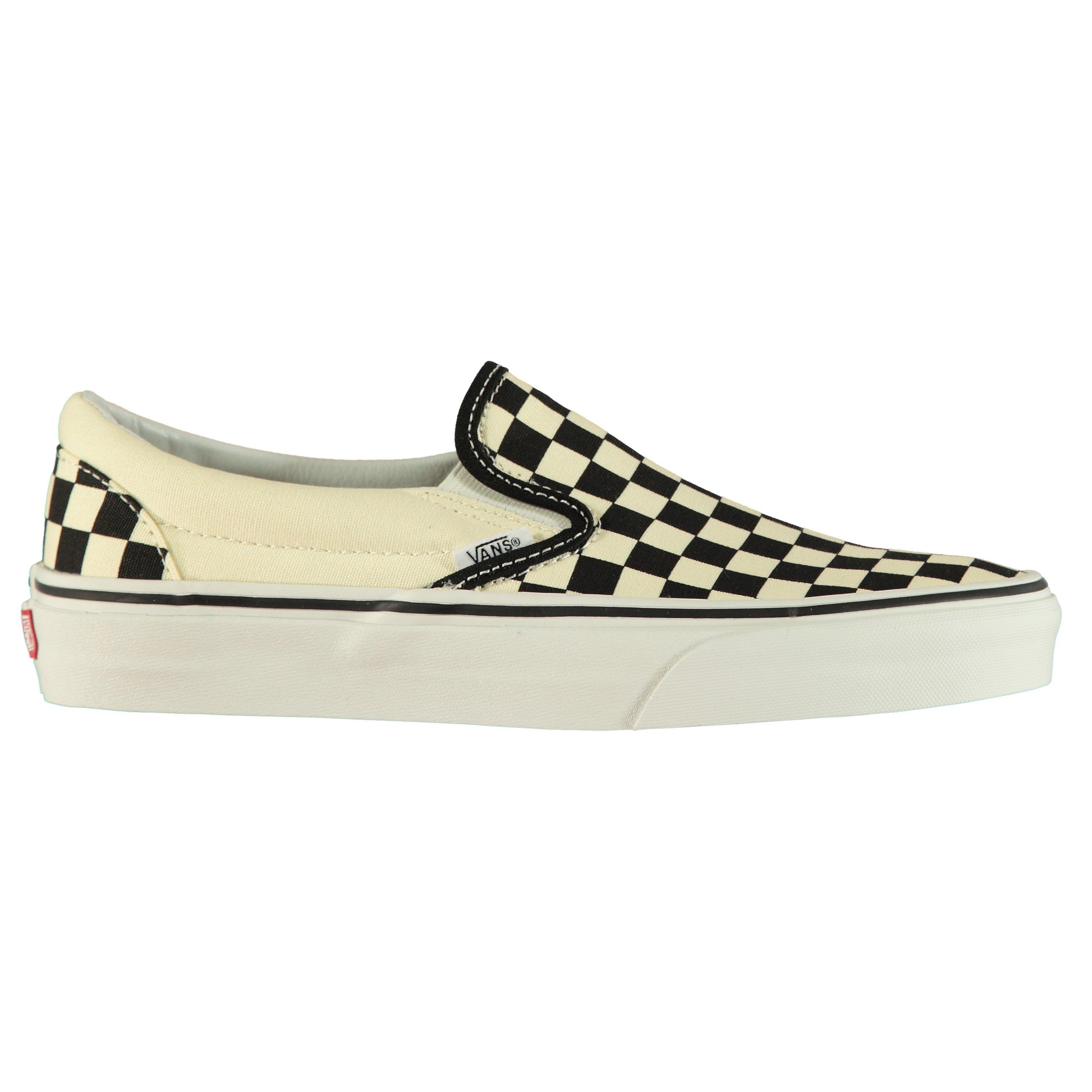 Blk&Wht /Wht - Vans - Checkerboard Slip On Ladies Trainers - 1