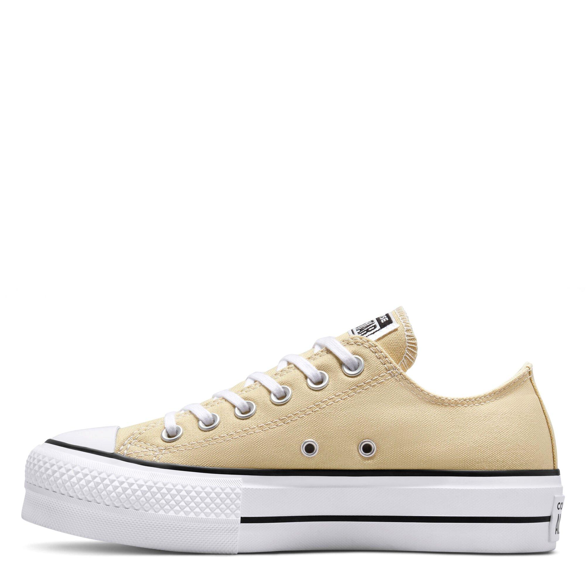 OatMilk/Wht/Blk - Converse - Taylor All Star Lift Trainers - 2