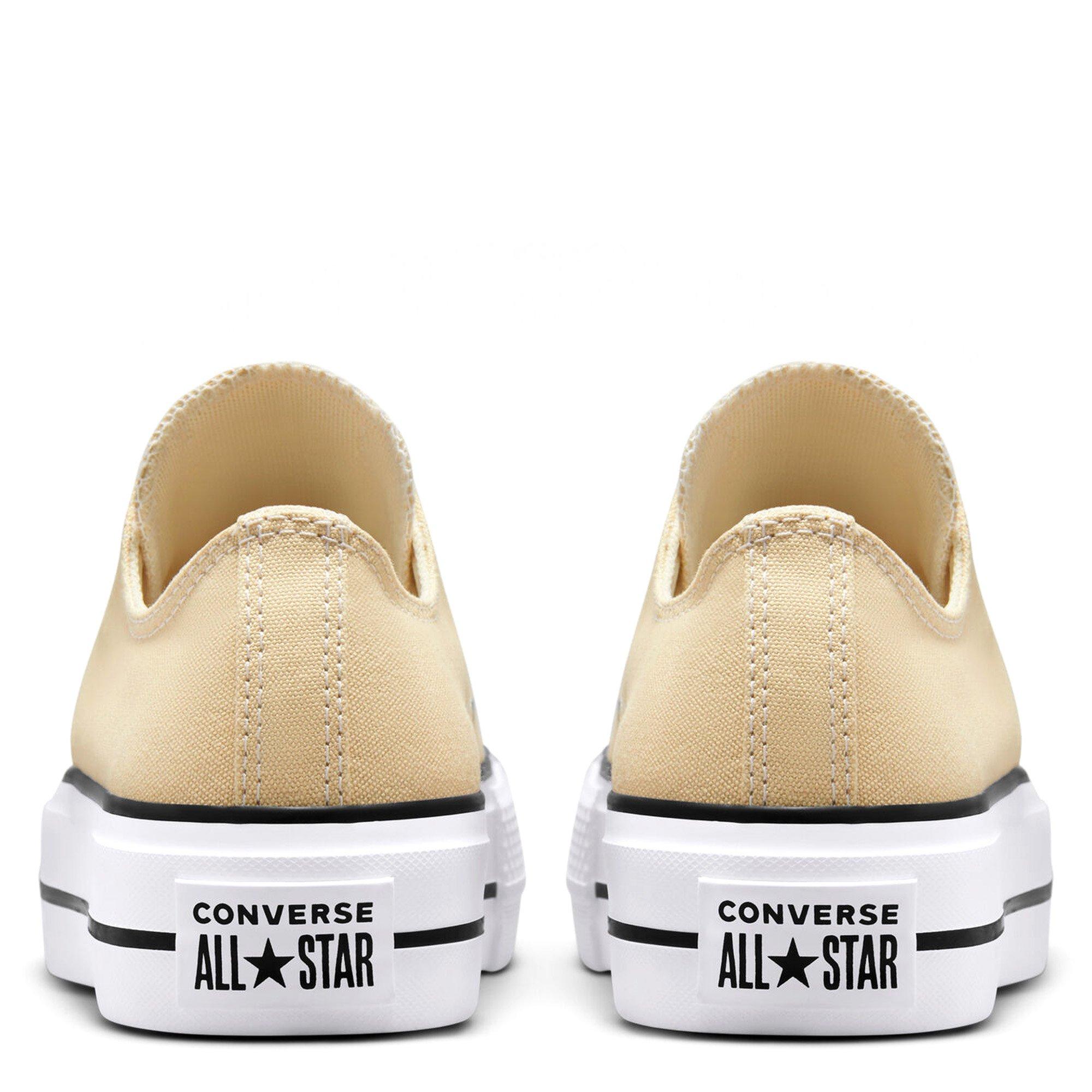 OatMilk/Wht/Blk - Converse - Taylor All Star Lift Trainers - 6