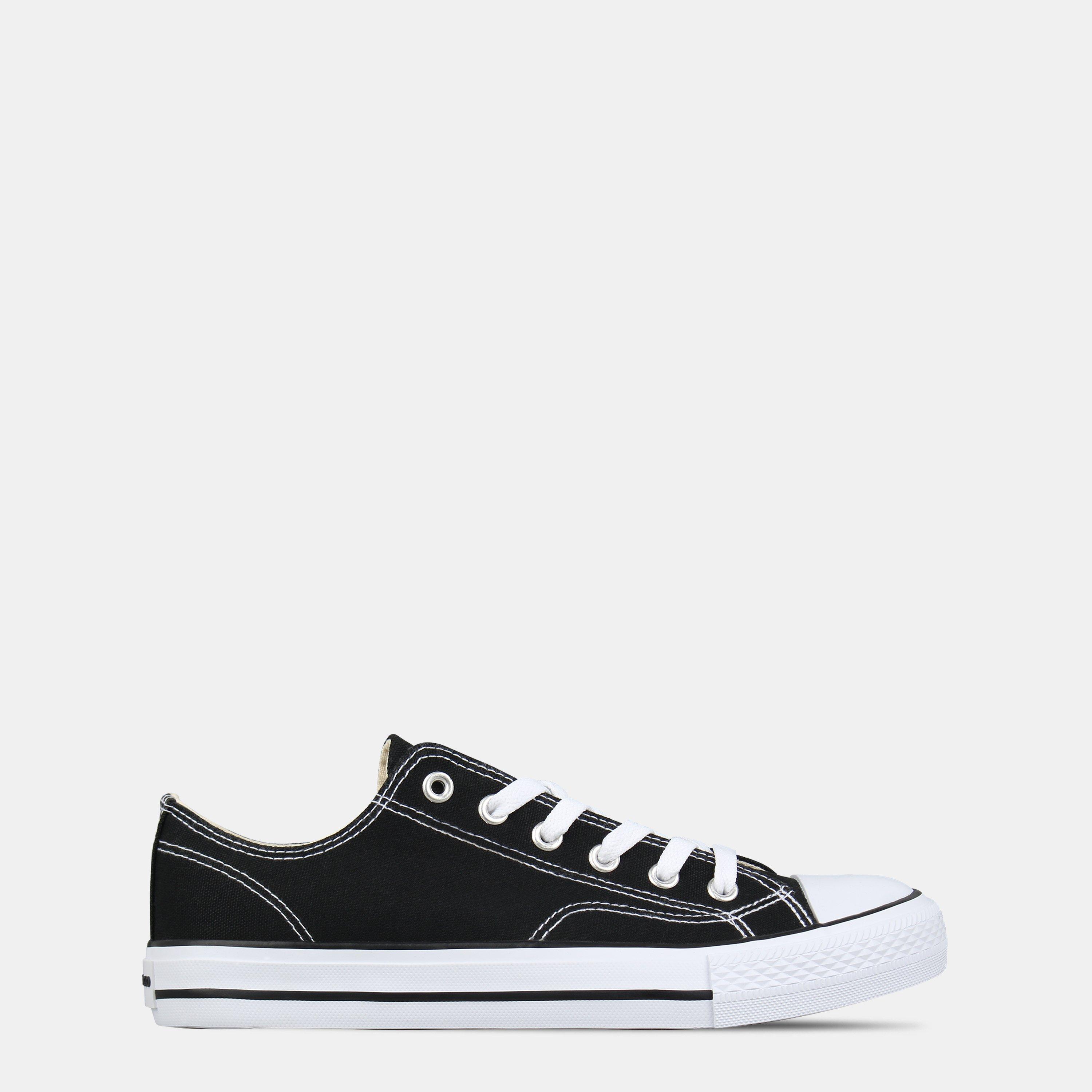 Black/White - SoulCal - Canvas Low Shoes Womens - 1