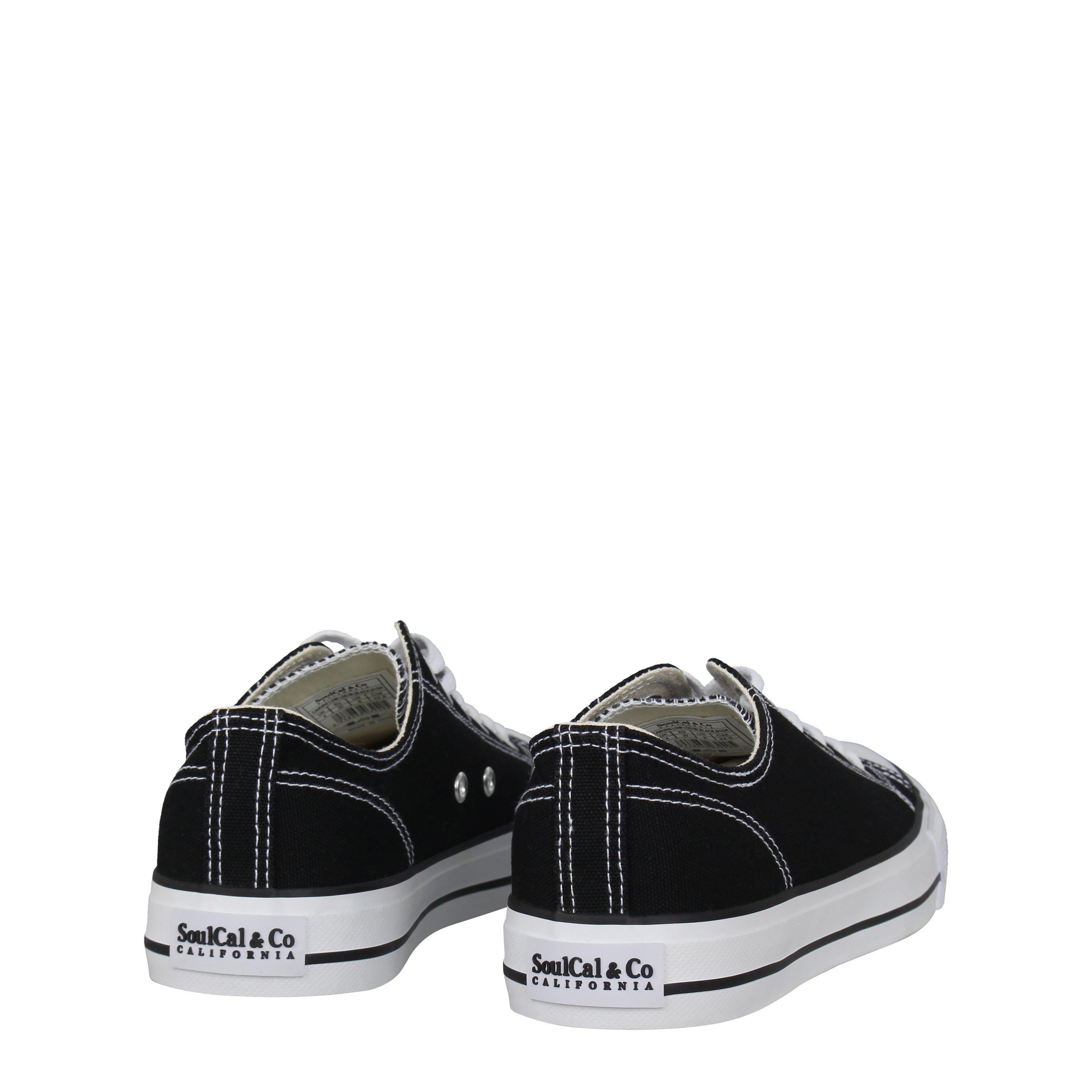 Black/White - SoulCal - Canvas Low Shoes Womens - 4