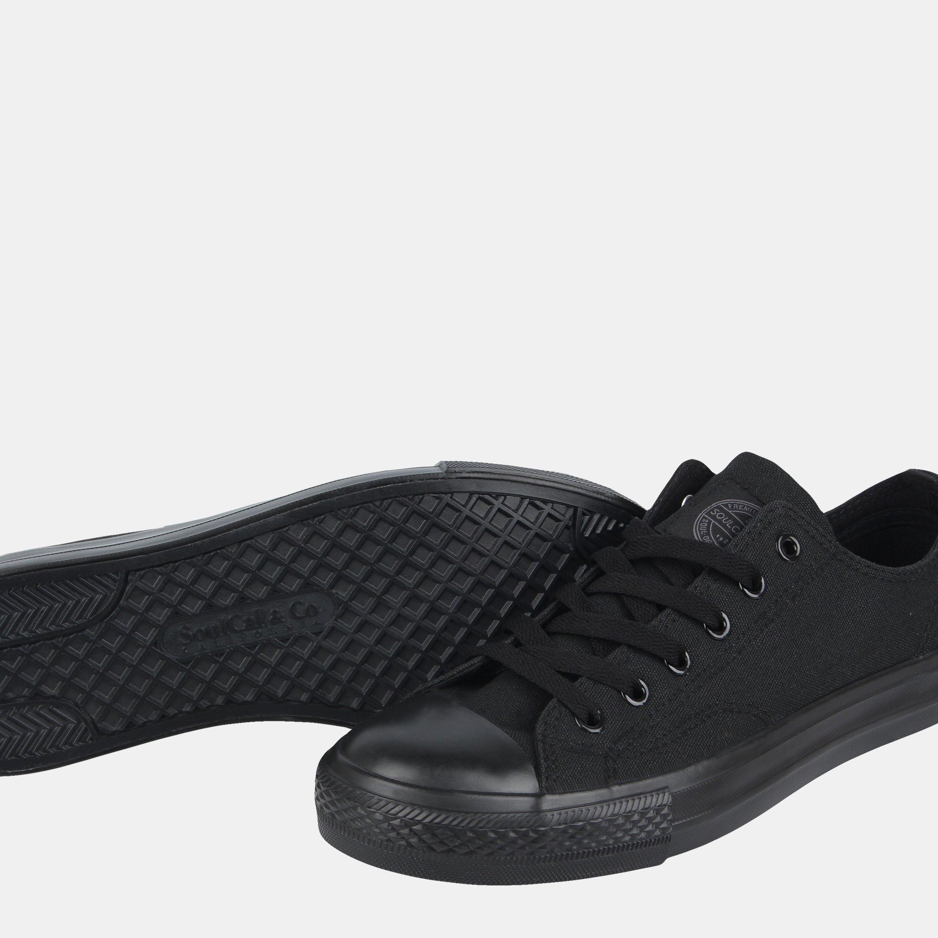 Zwart/Zwart - SoulCal - Canvas Low Shoes Womens - 3