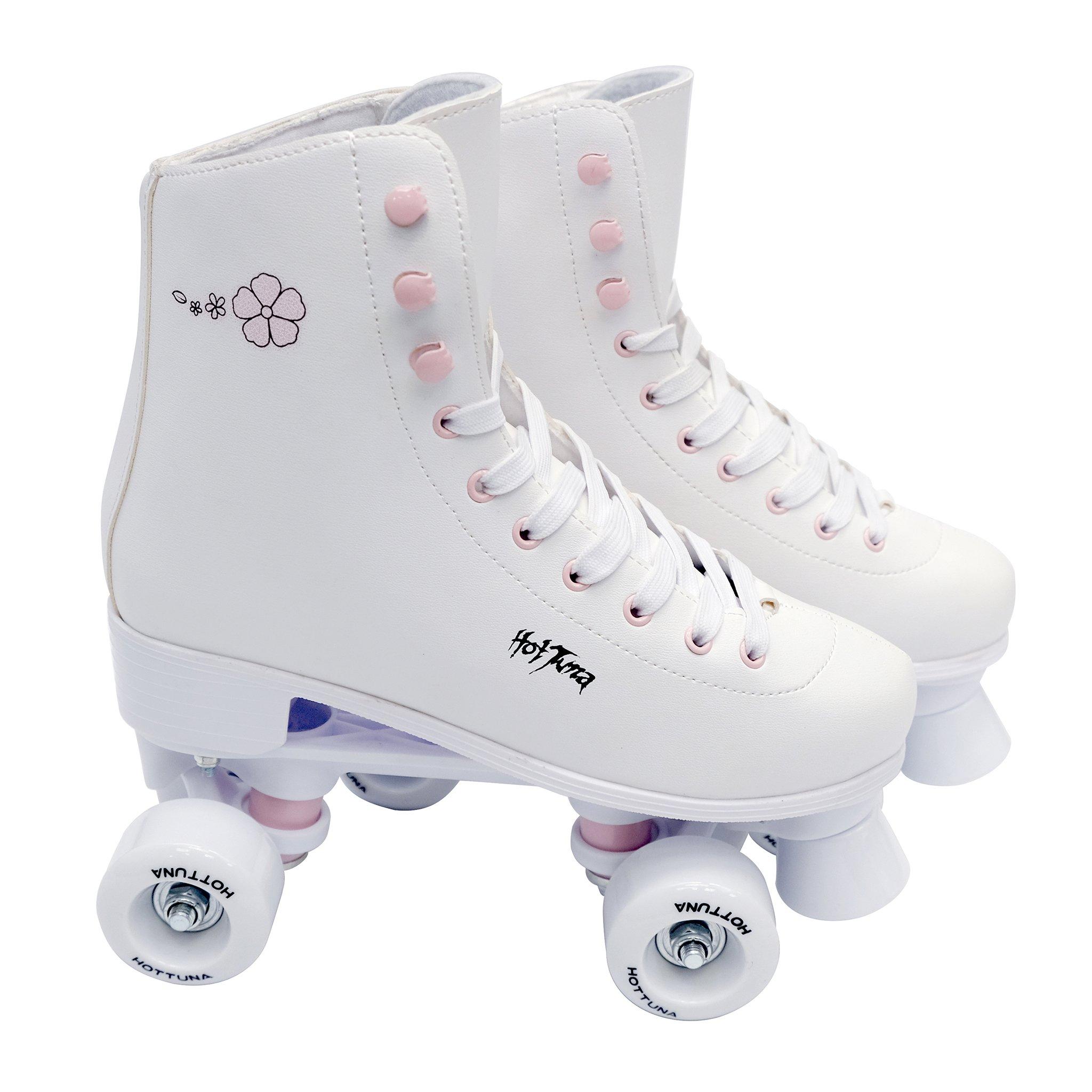 Hot Tuna Girls Hottuna Figure Roller Skates Junior - White - C10 (28)