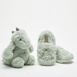 Be You Studio Boys Dinosaur Slipper and Toy Set