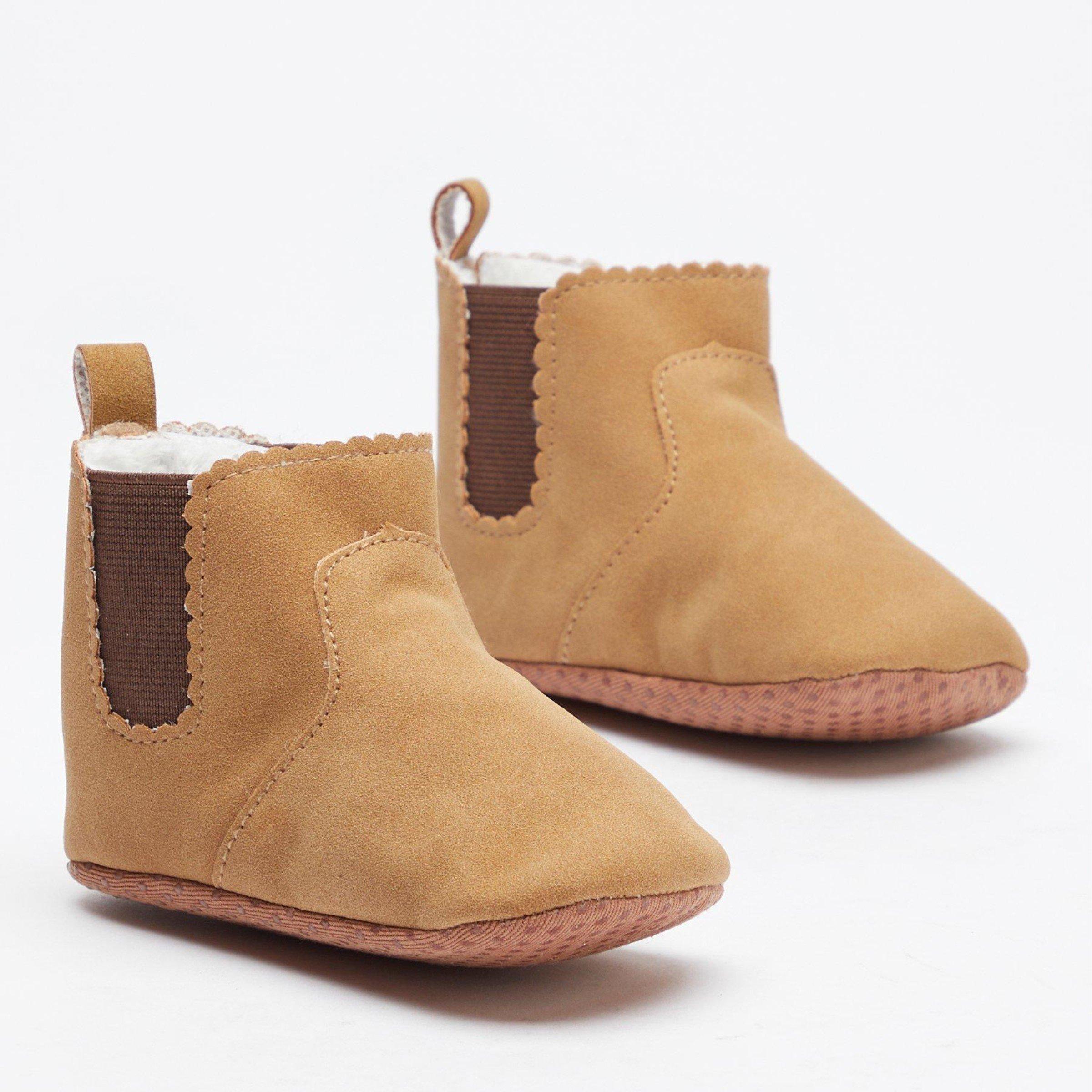 Brown - Be You - Studio Faux Suede Baby Shoes - 2