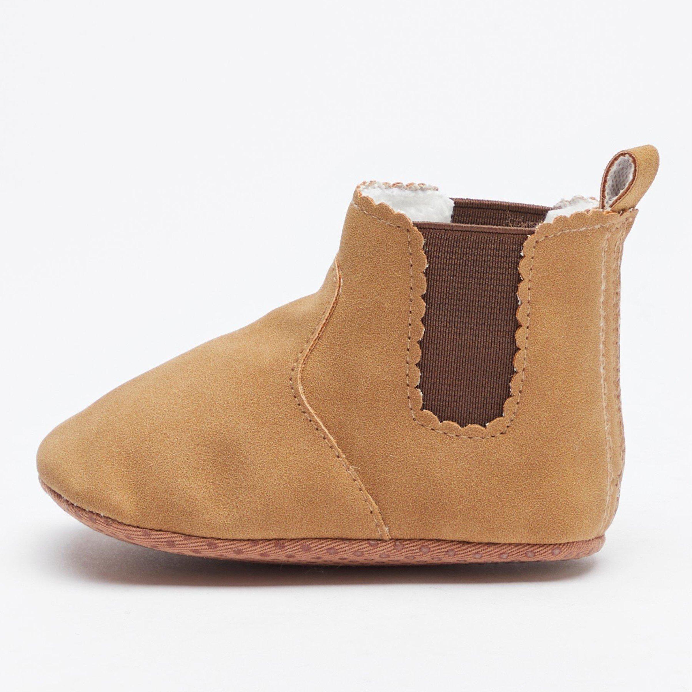 Brown - Be You - Studio Faux Suede Baby Shoes - 4