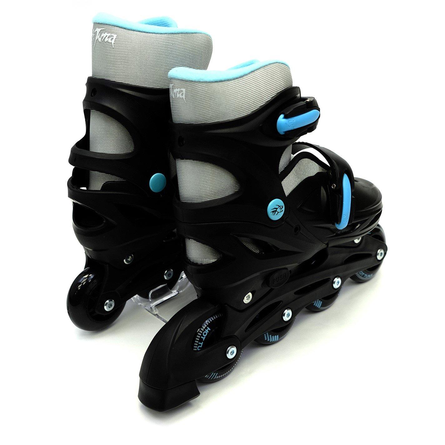 Zwart/Hemelsblauw - Hot Tuna - Tuna Adjustable Inline Skates - 2