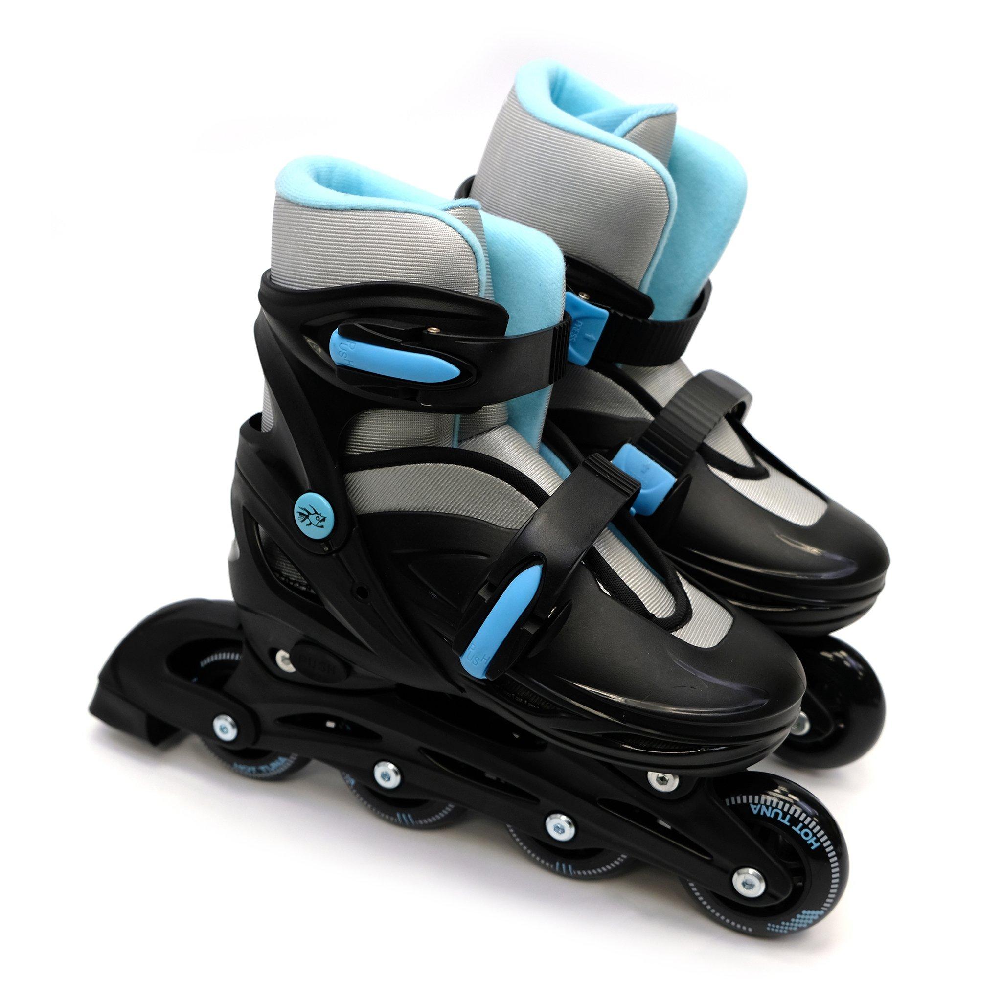 Zwart/Hemelsblauw - Hot Tuna - Tuna Adjustable Inline Skates - 3