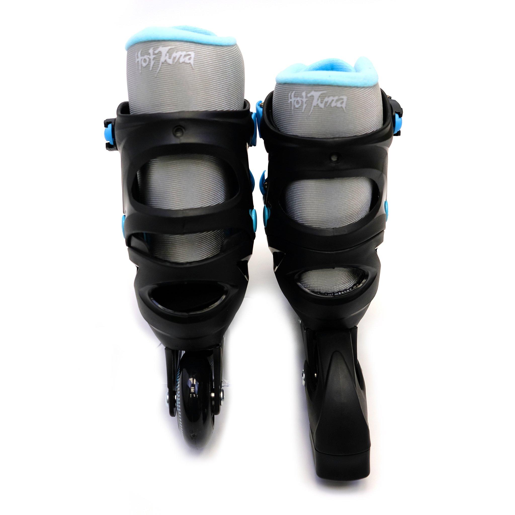 Zwart/Hemelsblauw - Hot Tuna - Tuna Adjustable Inline Skates - 4