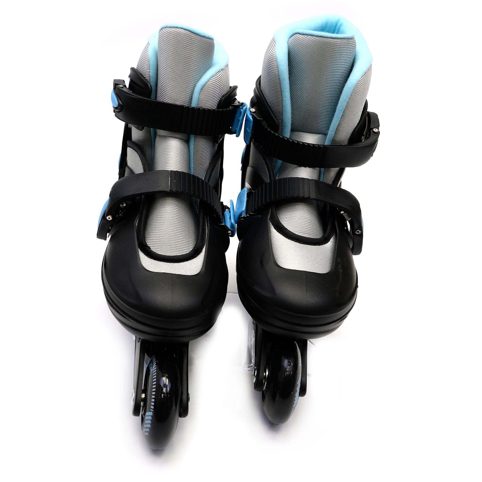 Zwart/Hemelsblauw - Hot Tuna - Tuna Adjustable Inline Skates - 5