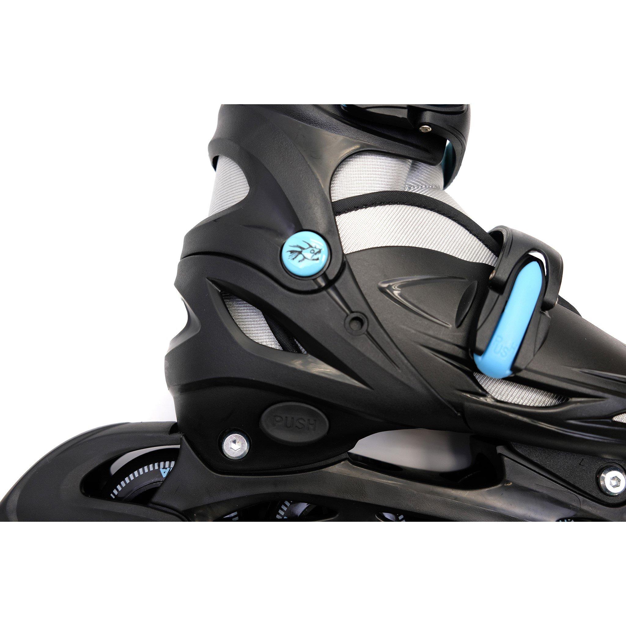 Zwart/Hemelsblauw - Hot Tuna - Tuna Adjustable Inline Skates - 6
