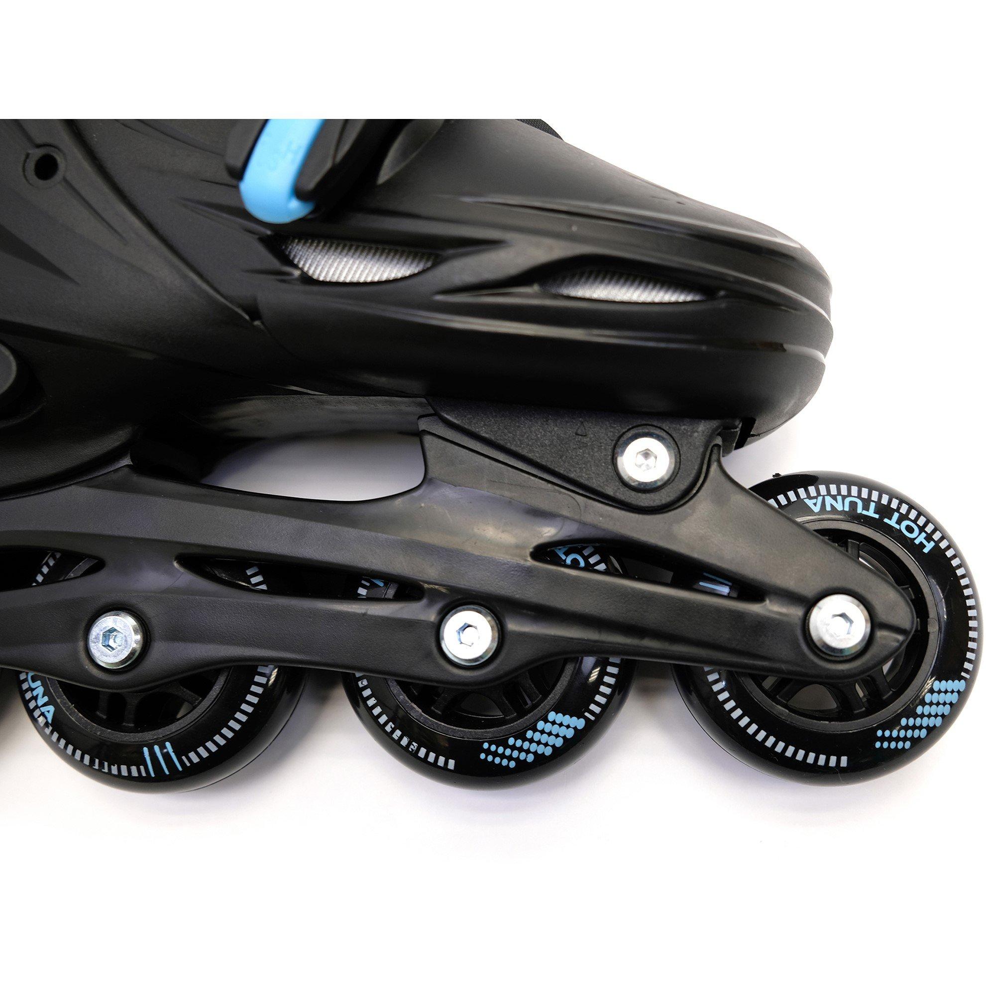 Zwart/Hemelsblauw - Hot Tuna - Tuna Adjustable Inline Skates - 7