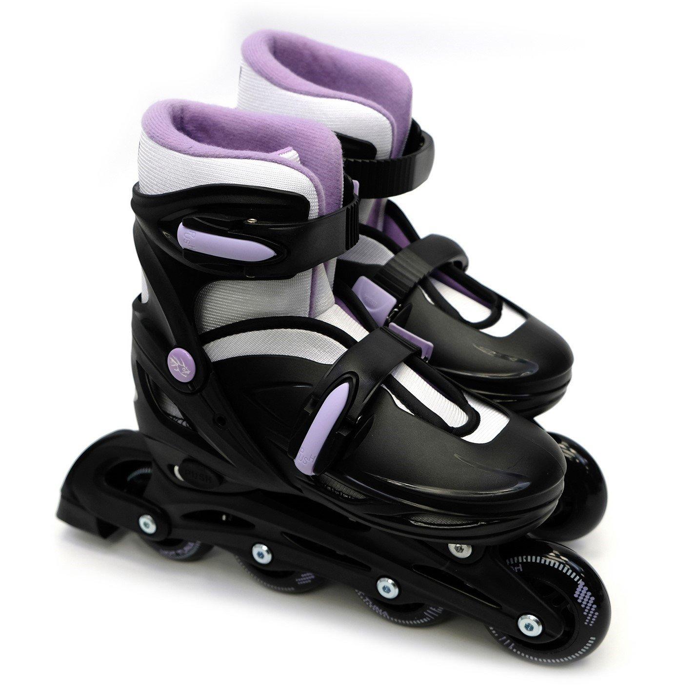 Black/Purple - Hot Tuna - HotTuna Adjustable Inline Skates Womens - 1