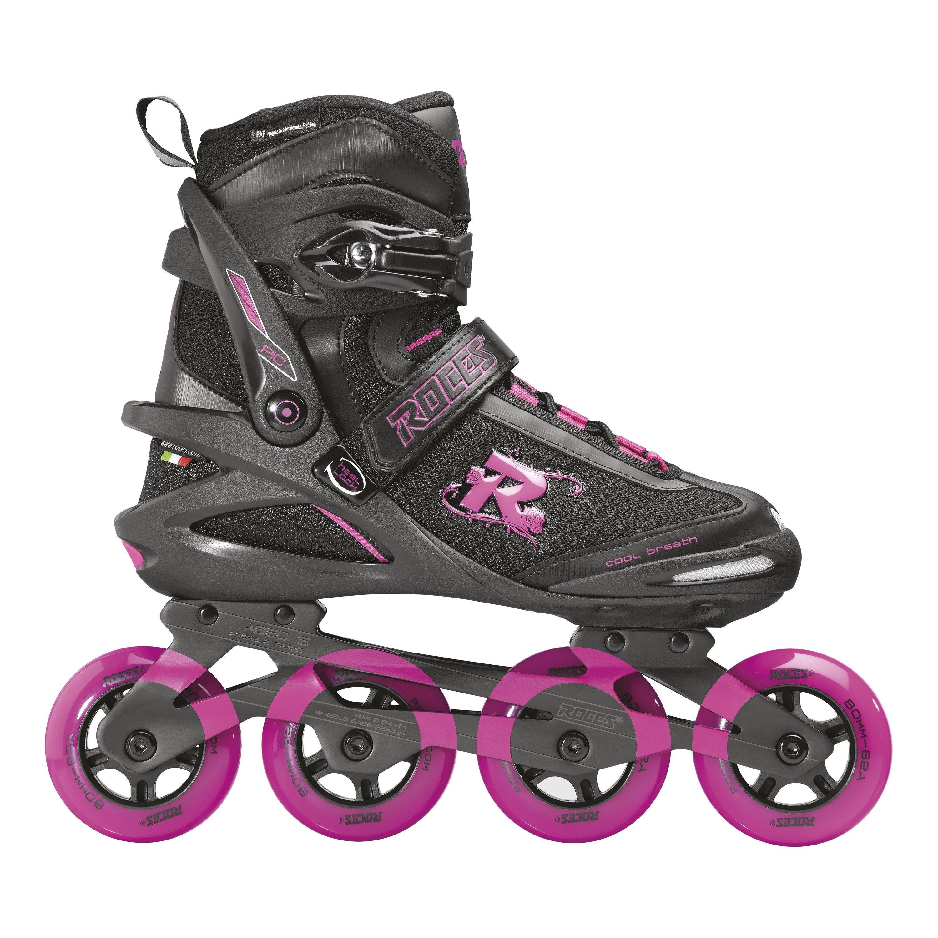 Roces  Pic Tif Inline Skates - Black/Fuschia - 3.5 (37)