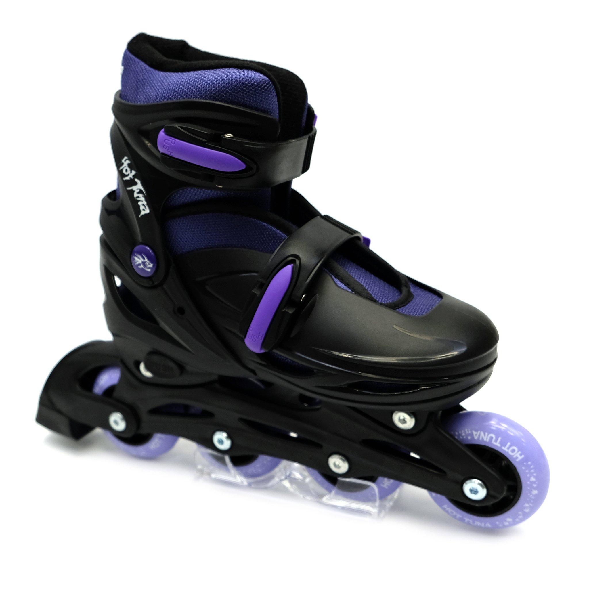 Purple - Hot Tuna - HotTuna Adjustable Inline Skates Junior - 5
