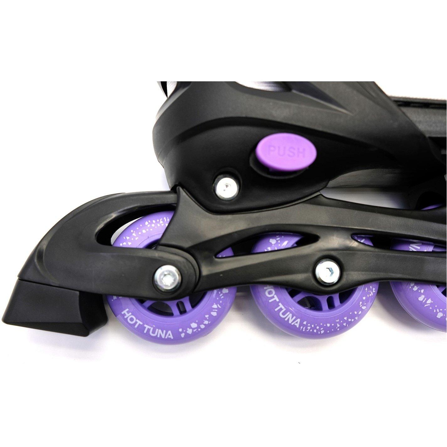 Sort/Hvid/Lilla - Hot Tuna - Spirit Skates Junior - 5