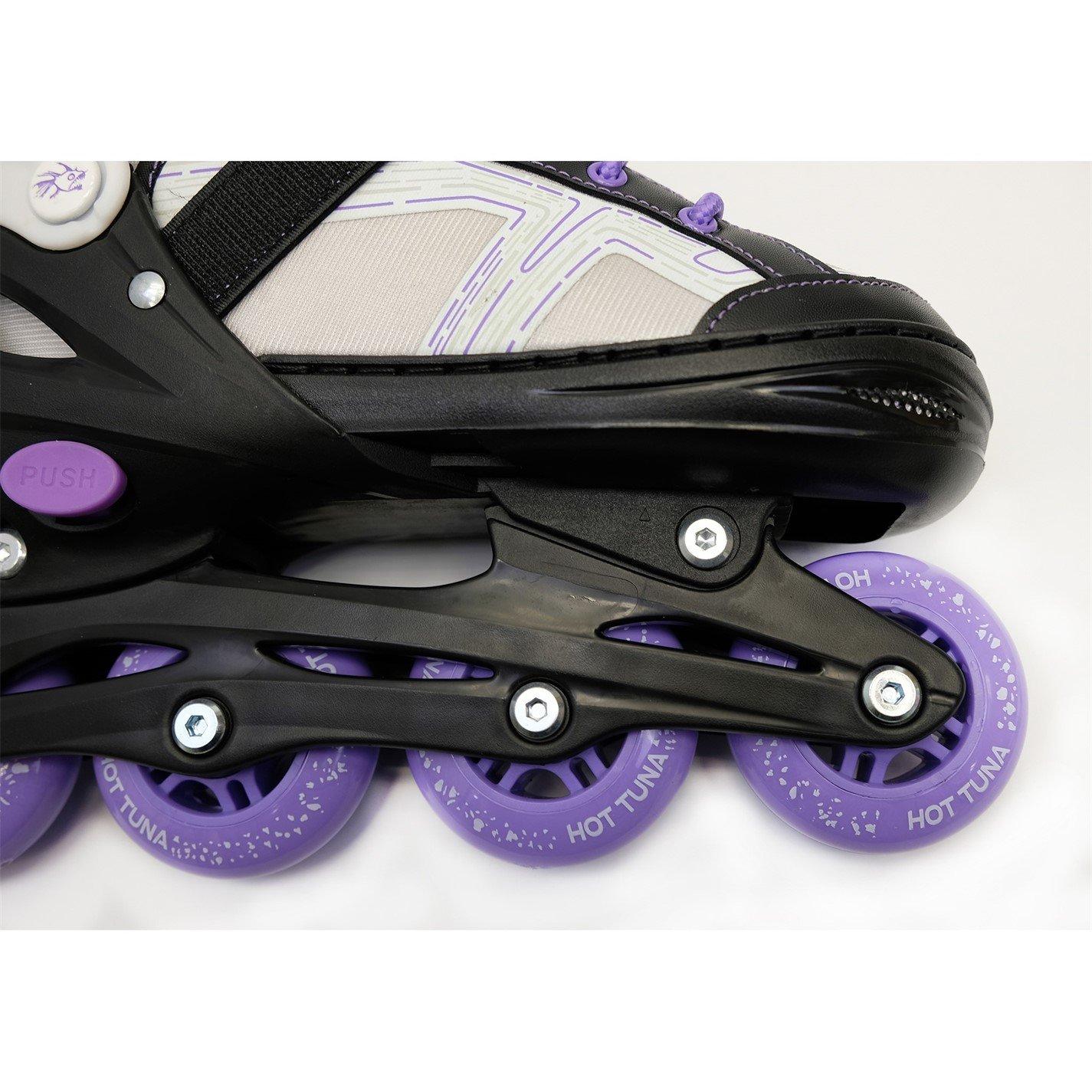 Sort/Hvid/Lilla - Hot Tuna - Spirit Skates Junior - 6