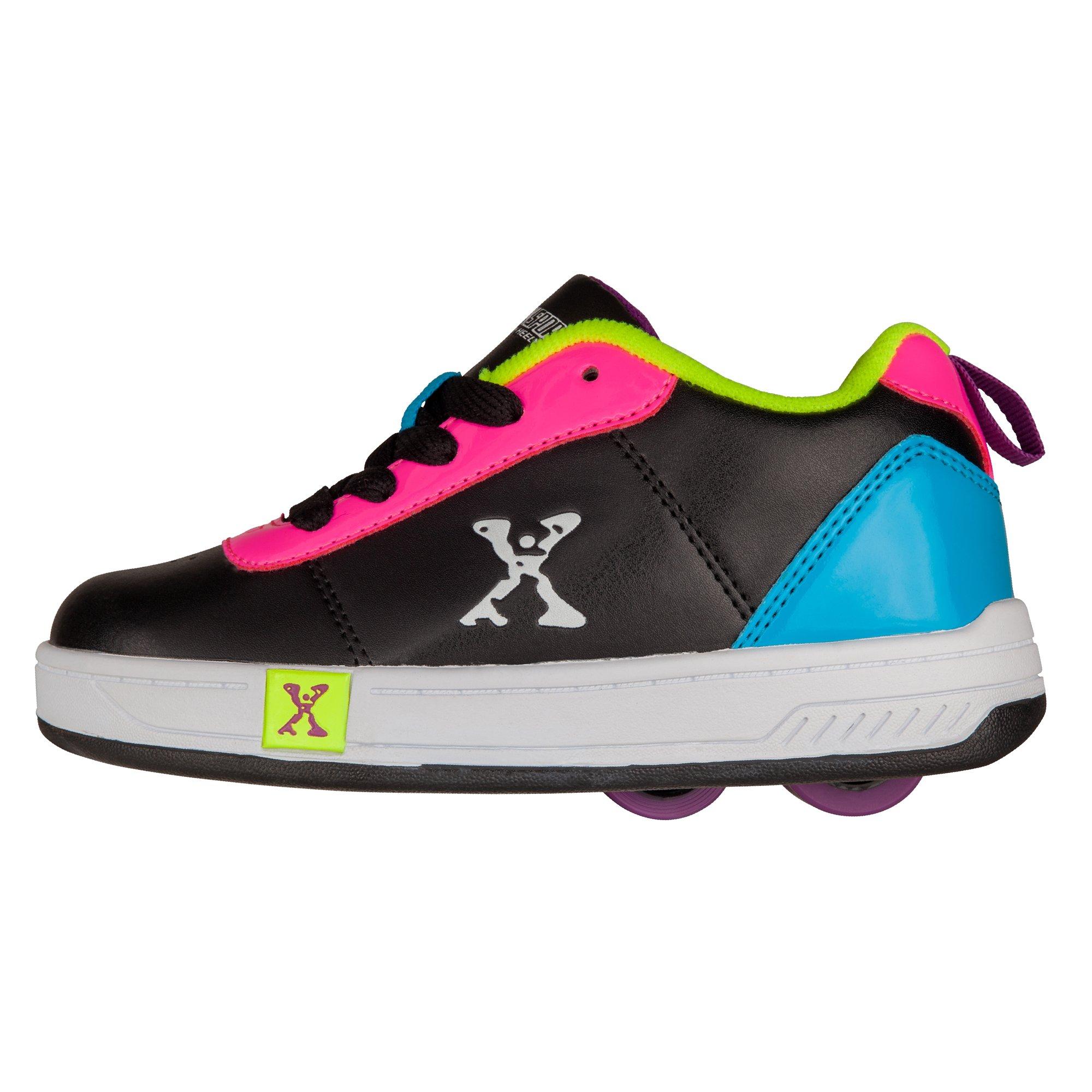 Negro/Rosa - Sidewalk Sport - Lane Girls Wheeled Skate Shoes - 2