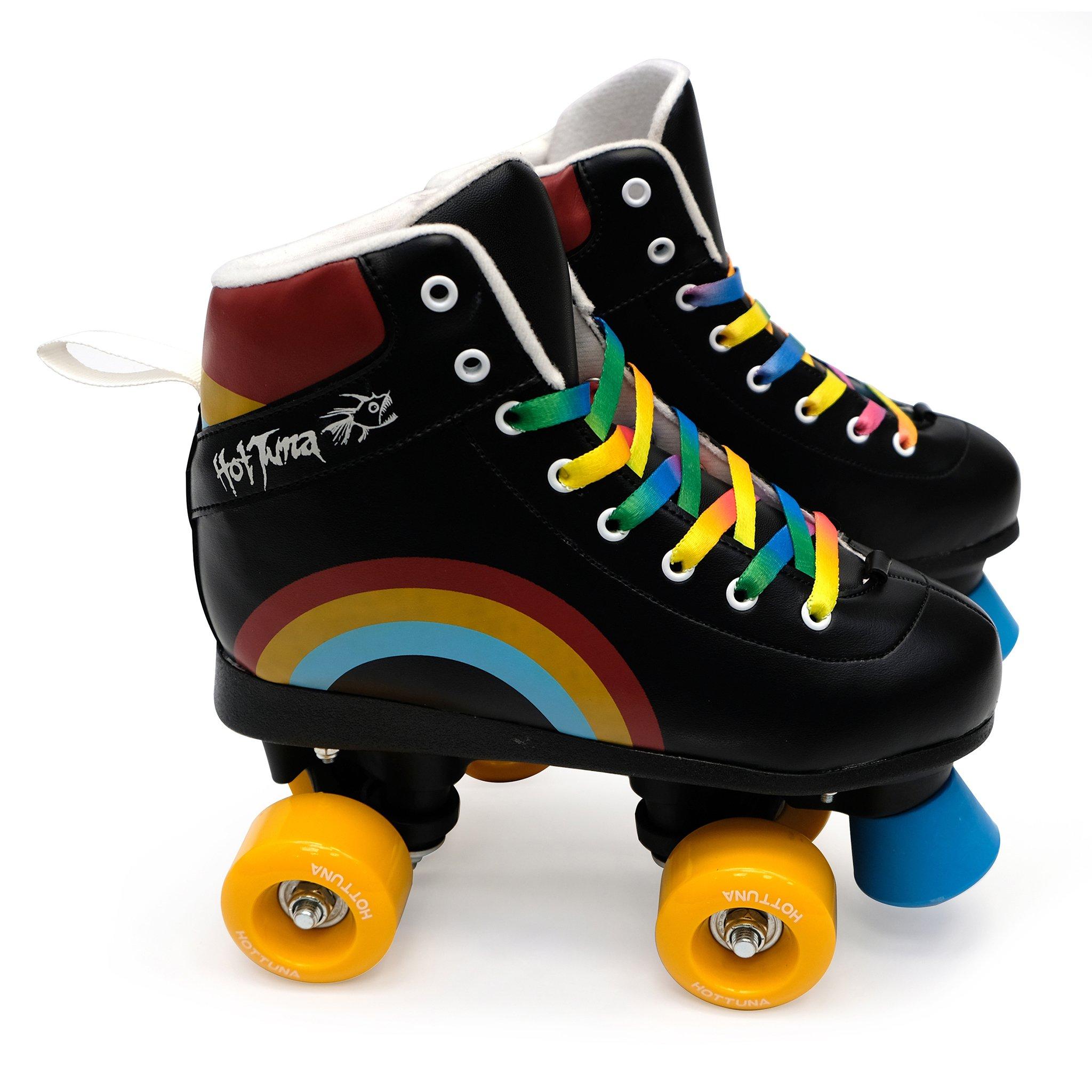 Black/Rainbow - Hot Tuna - HotTuna Retro Quad Skates - 1
