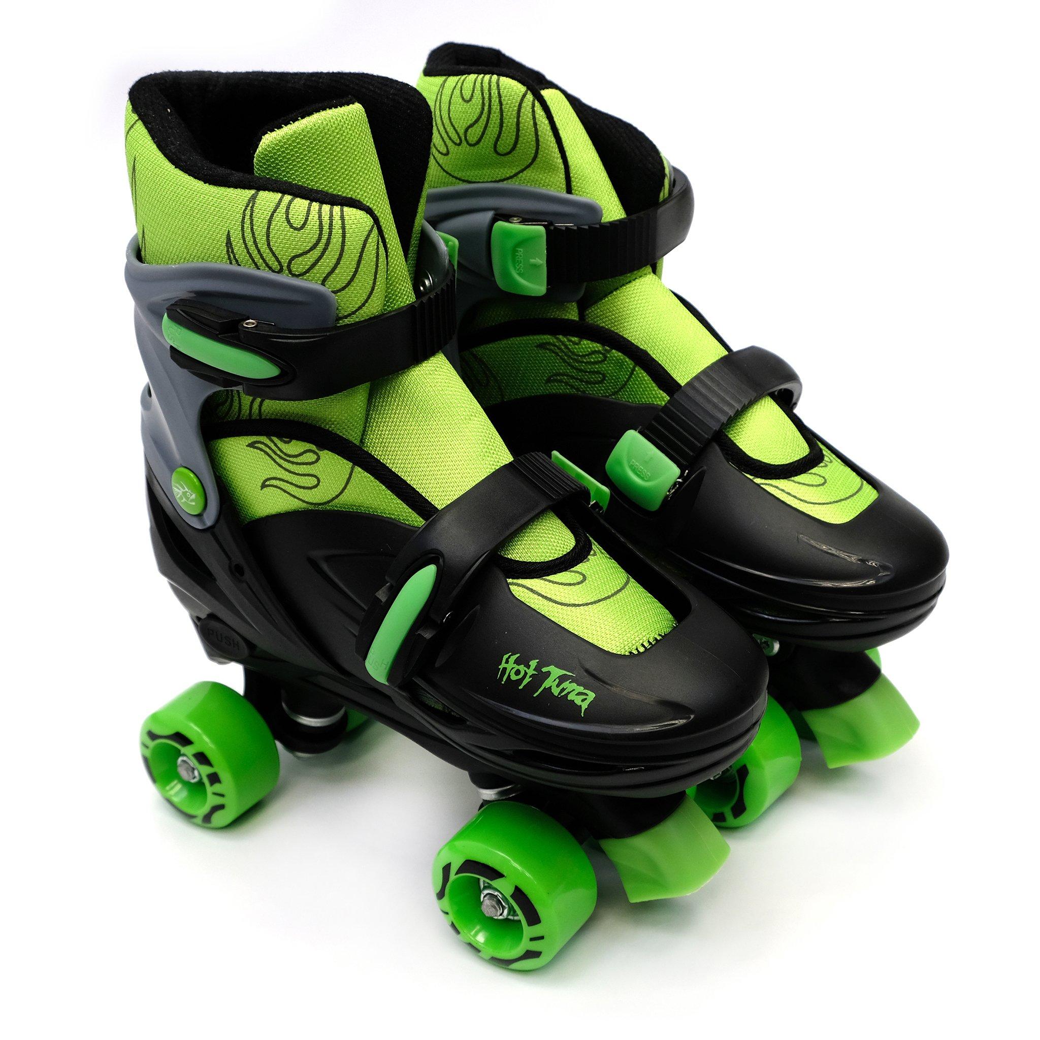 Black/Green - Hot Tuna - Quad Skates Junior - 2