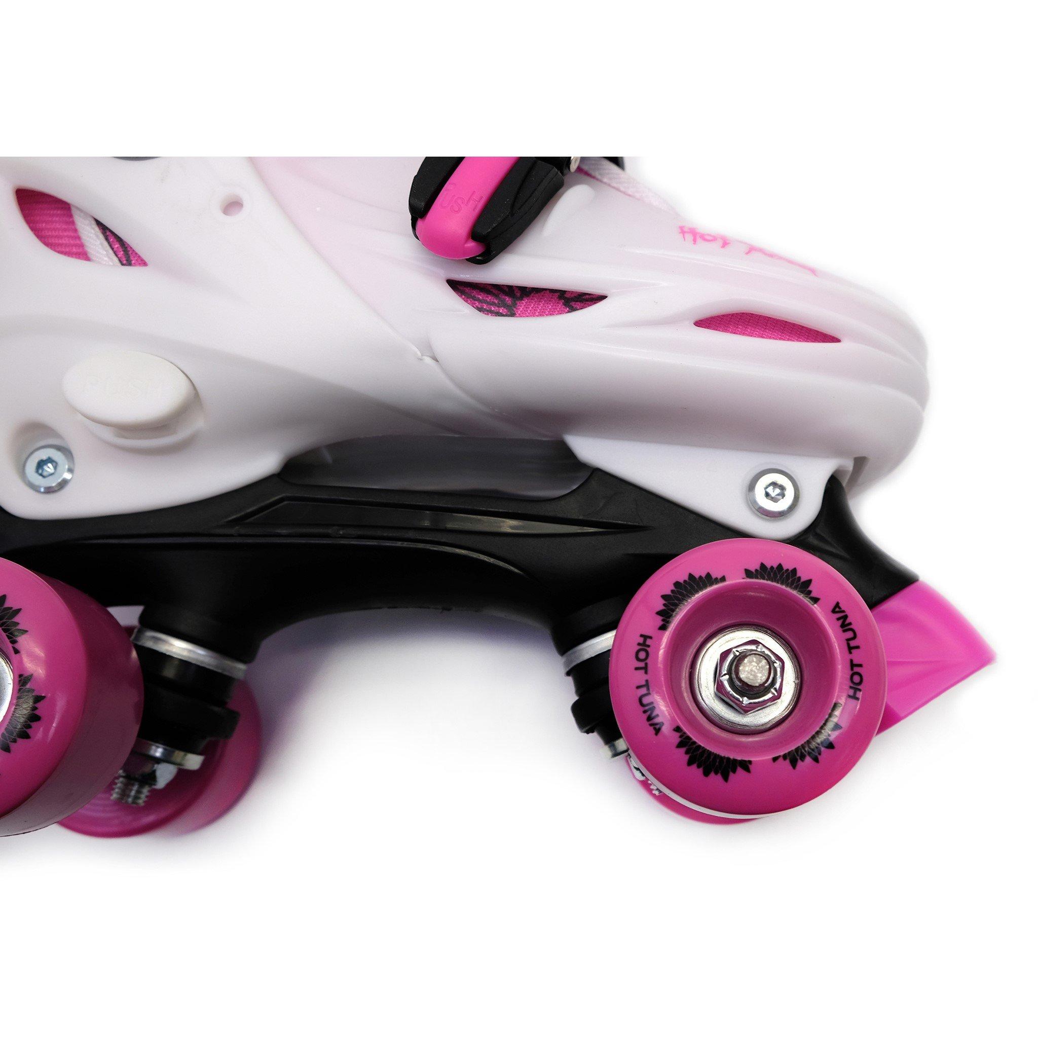 White/Pink - Hot Tuna - Quad Skates Junior - 4