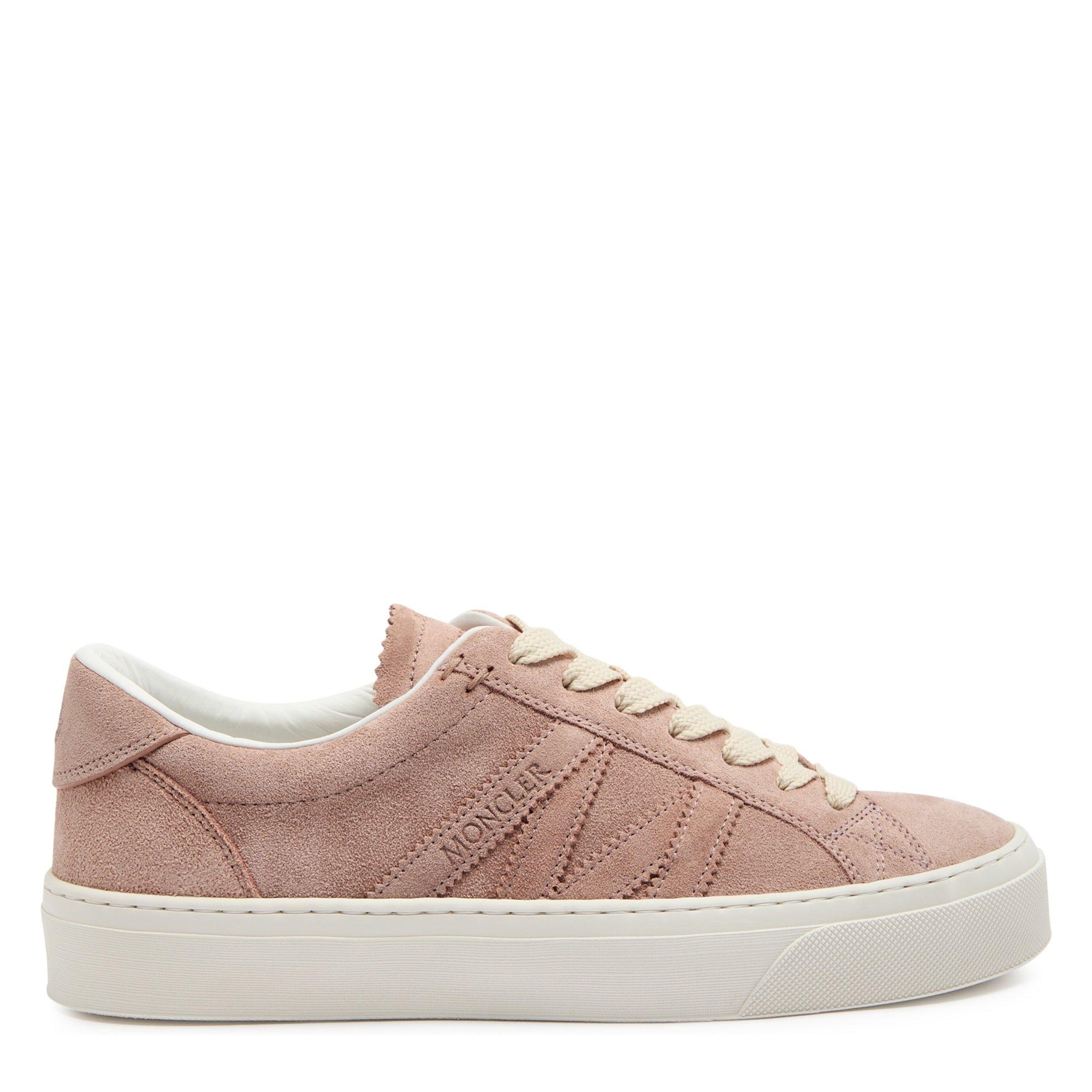 PINK LIGHT - Moncler - MONACO2 LOW TOP SNEAKERS
