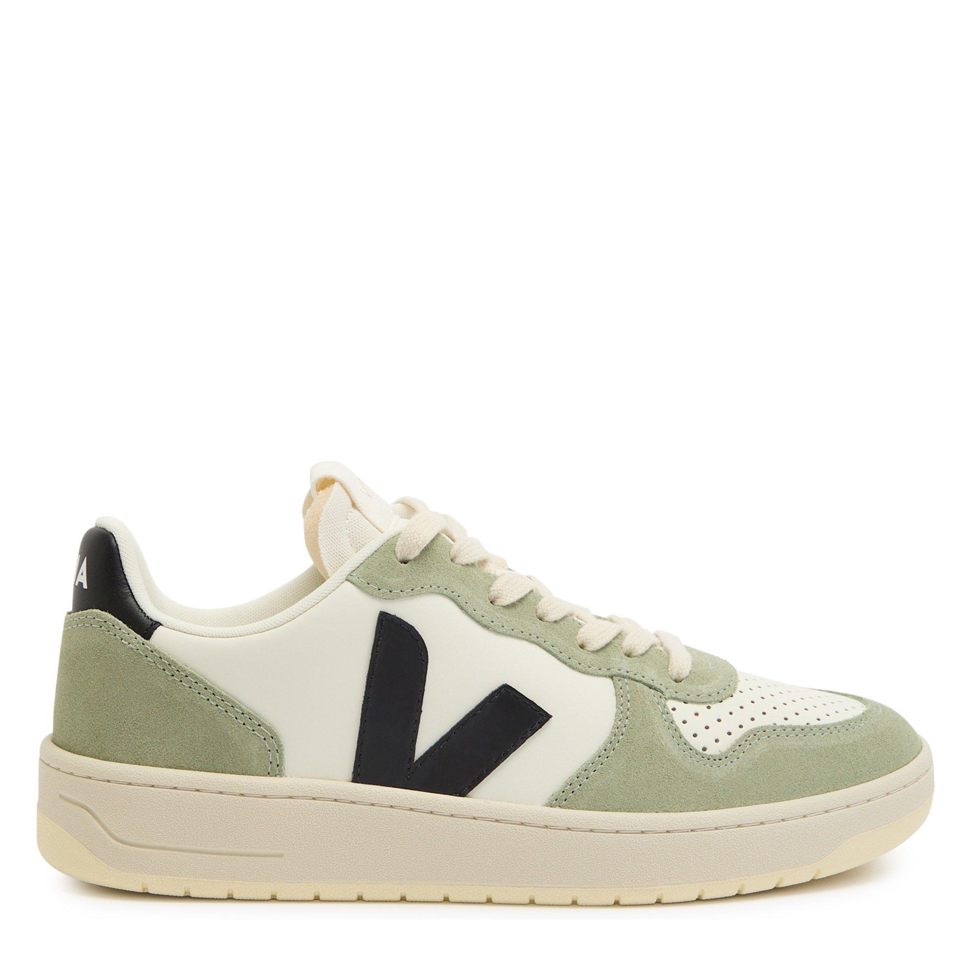 WHITE AND GREEN - Veja - V-10 SNEAKER