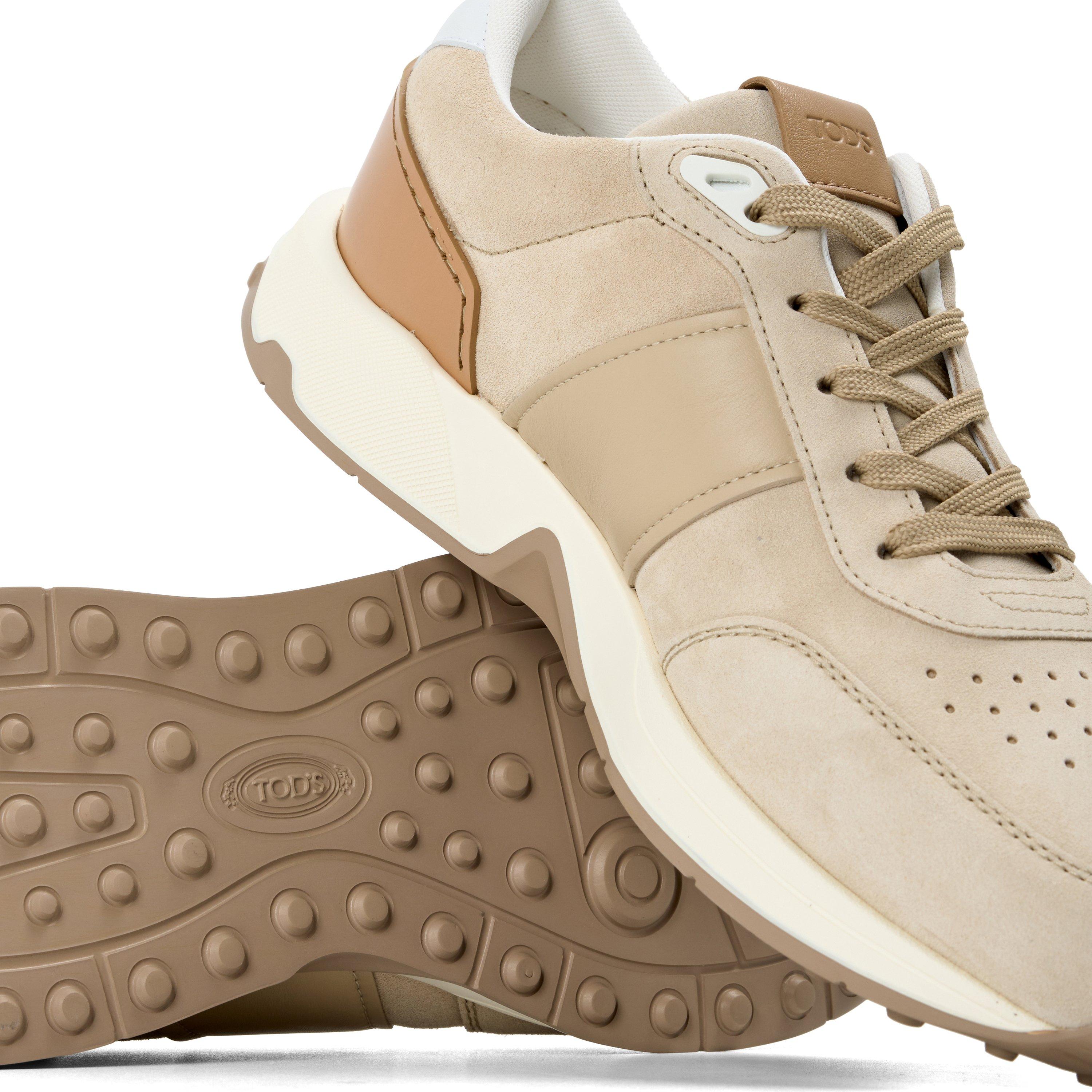 TAN - Tods - Men's All Pelle Running Mid Vol Leather Runners - 3