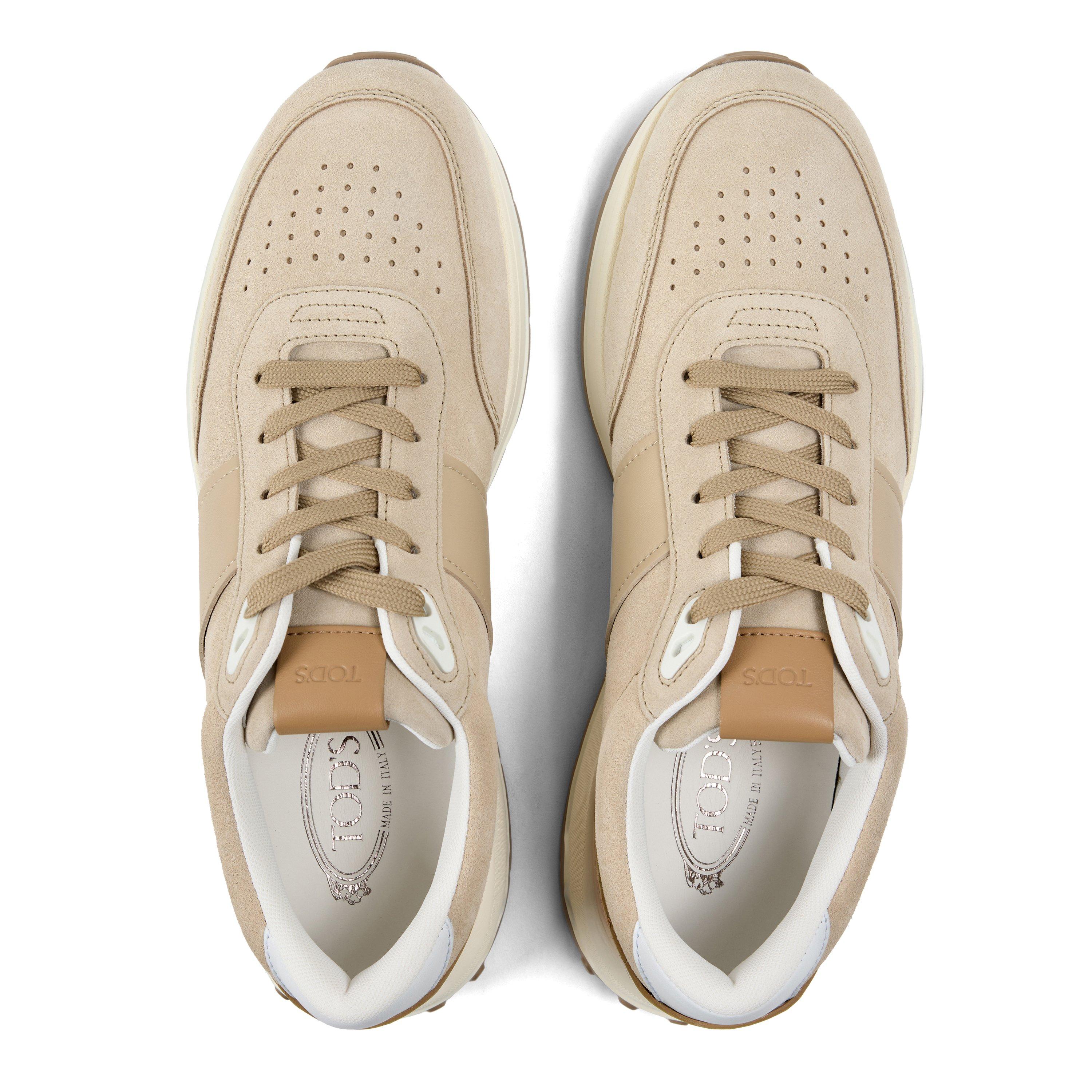 TAN - Tods - Men's All Pelle Running Mid Vol Leather Runners - 4