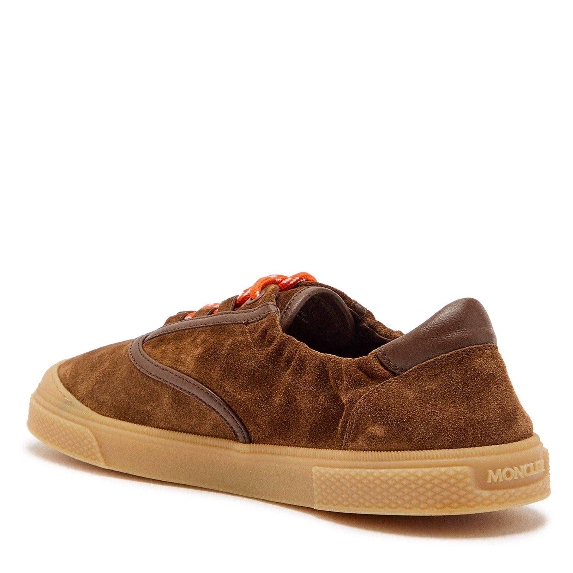 BROWN - Moncler - Men's Mon Vera Suede Low-Top Trainers - 2