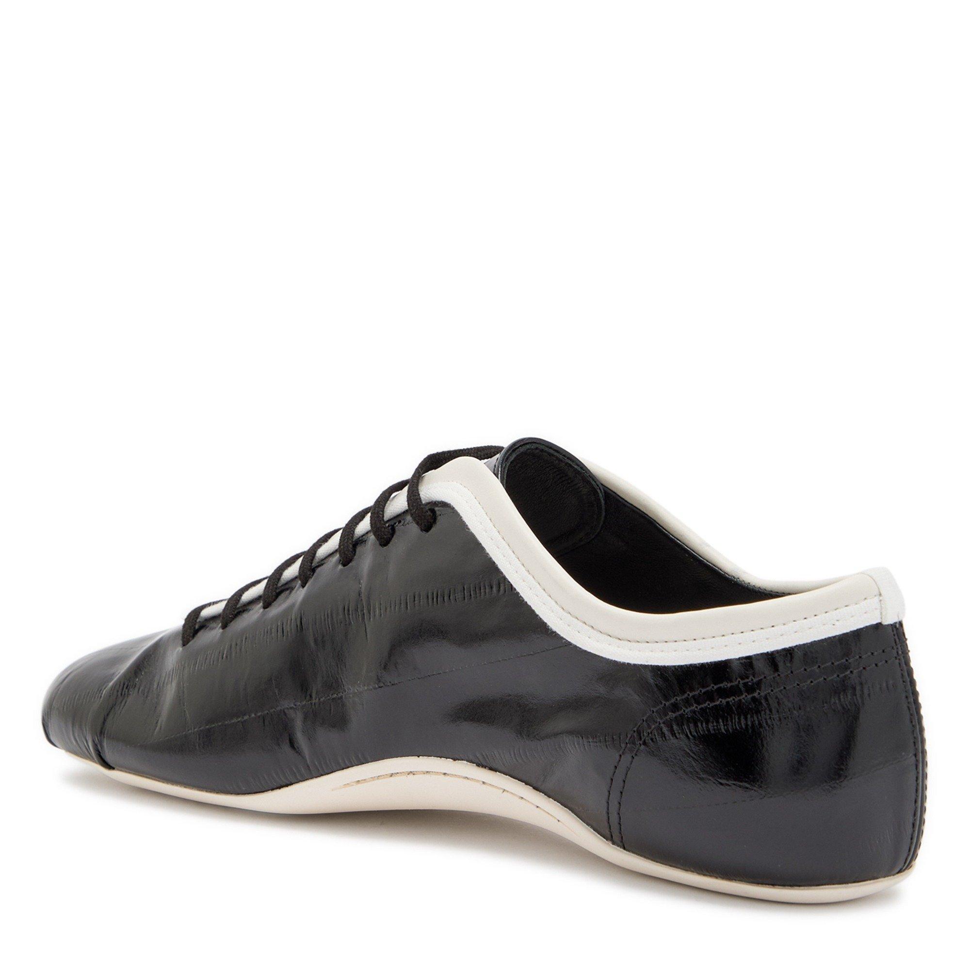 BLACK - Dries Van Noten - Women's Leather Ballet Sneakers - 2