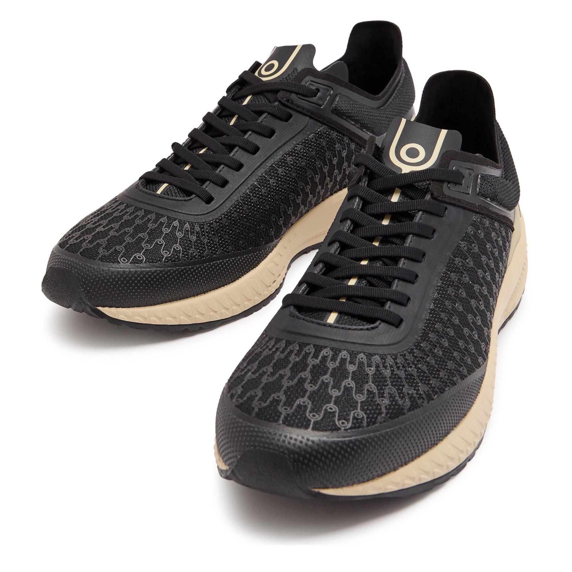 BLACK - Now You Live - Men's Mesh Lace-Up Runners - 3