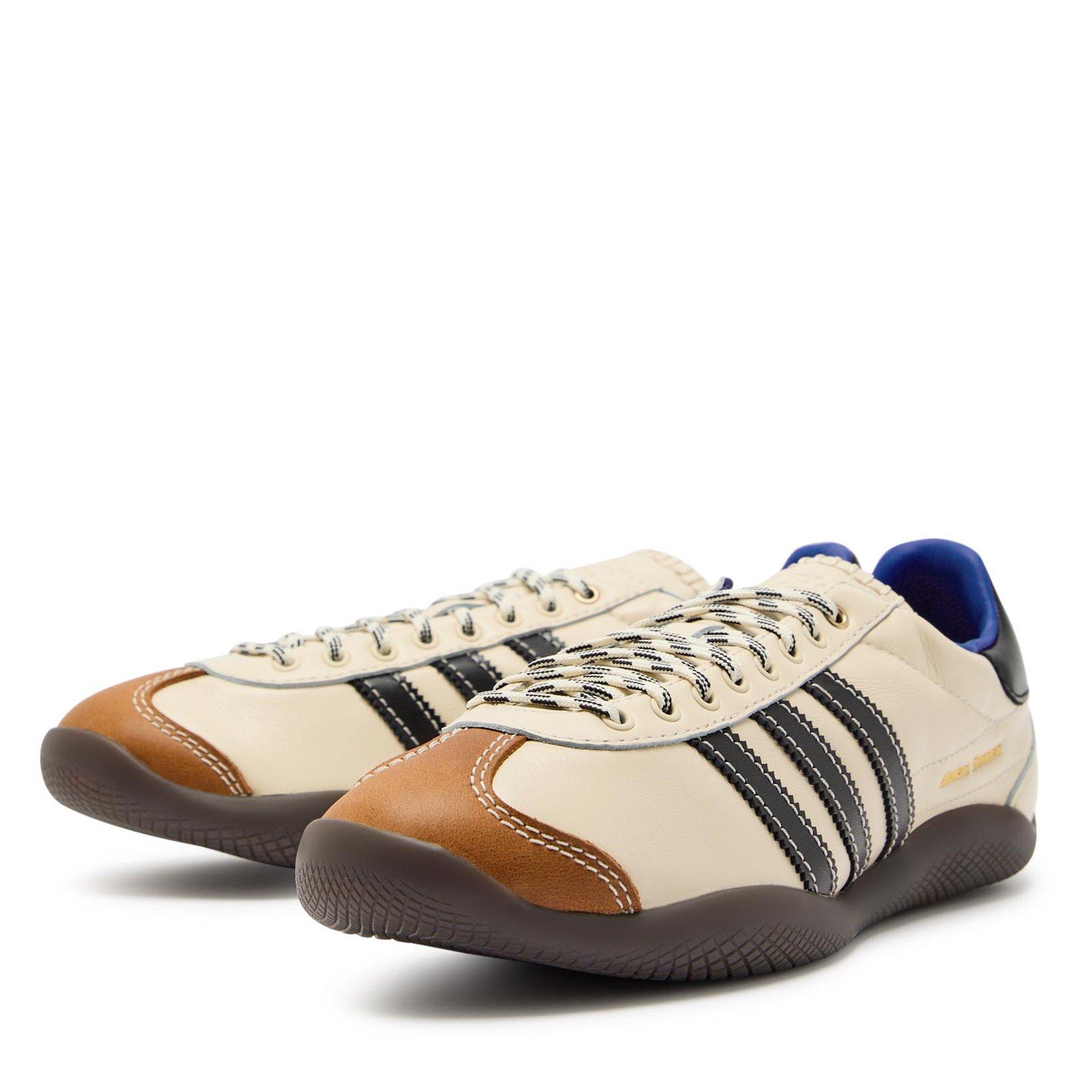 WHITE AND OTHER - adidas Originals - Women's Karintha OG Leather Low-Top Trainers - 3