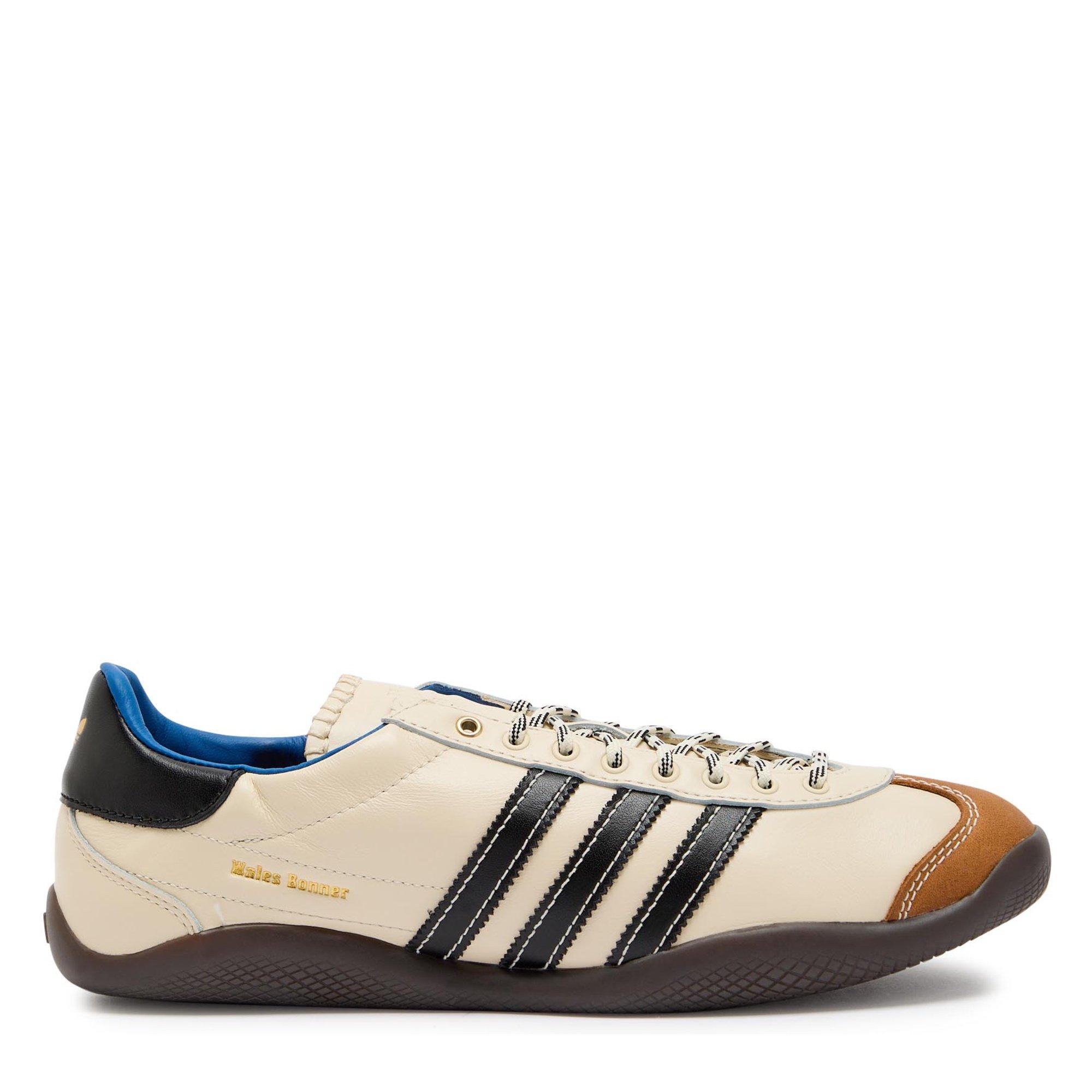 WHITE - adidas Originals - Men's Wales Bonner Karintha OG Leather Low-Top Trainers - 1